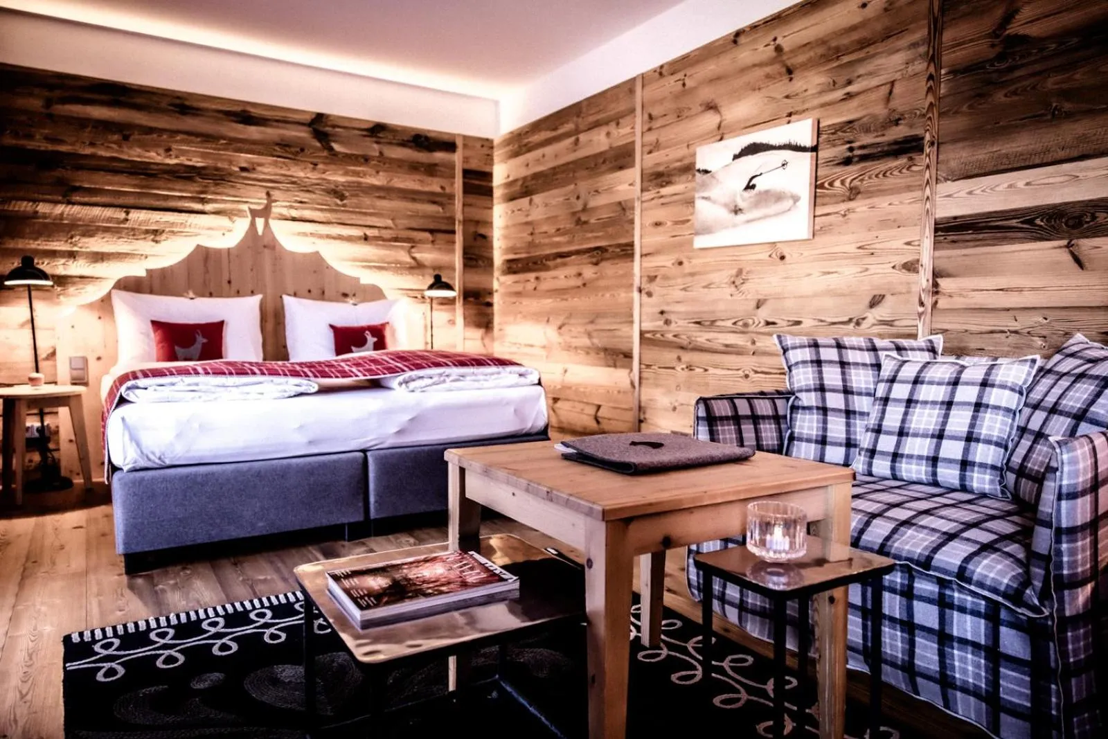 Bedroom, Bed in Kitzhof Mountain Design Resort, 4 Sterne Superior