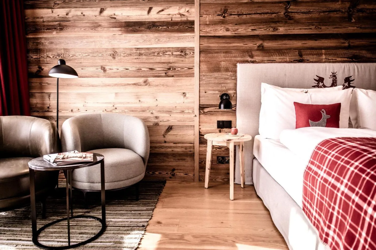 Bedroom, Bed in Kitzhof Mountain Design Resort, 4 Sterne Superior