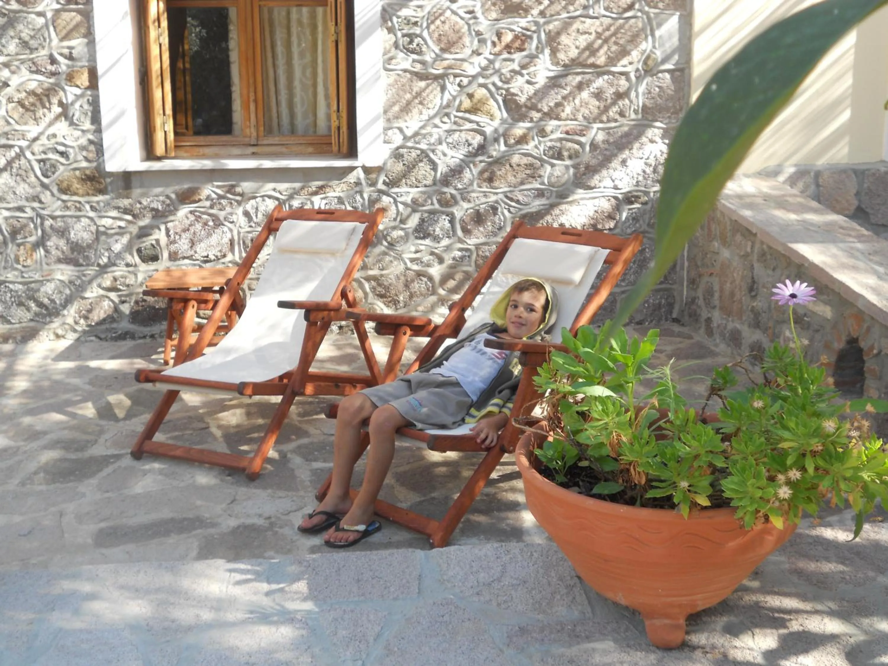 Garden view in Nadia Apartments