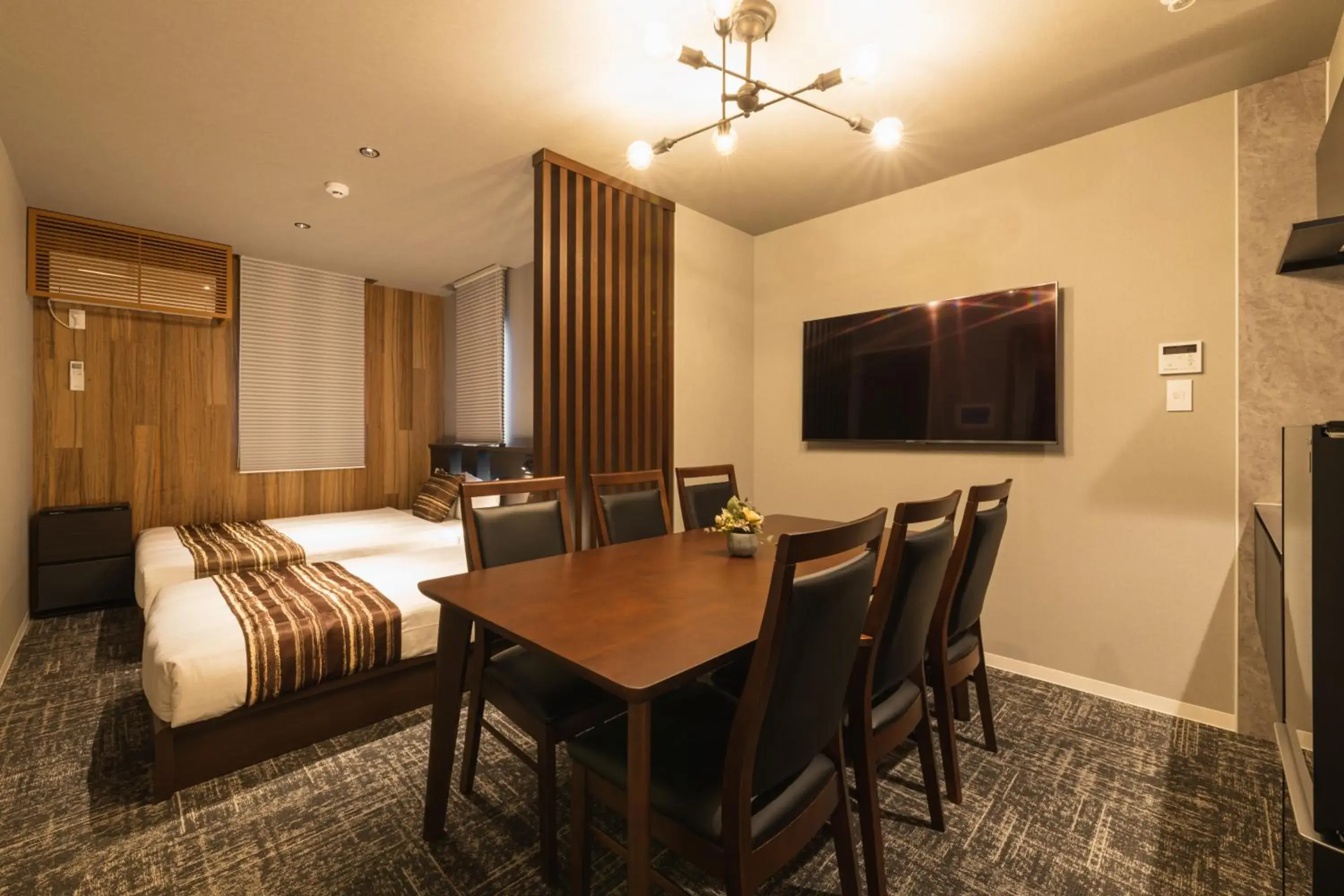 Photo of the whole room, Bed in GRAND BASE Kagoshima Chuo Photo of the whole room, Bed in GRAND BASE Kagoshima Chuo