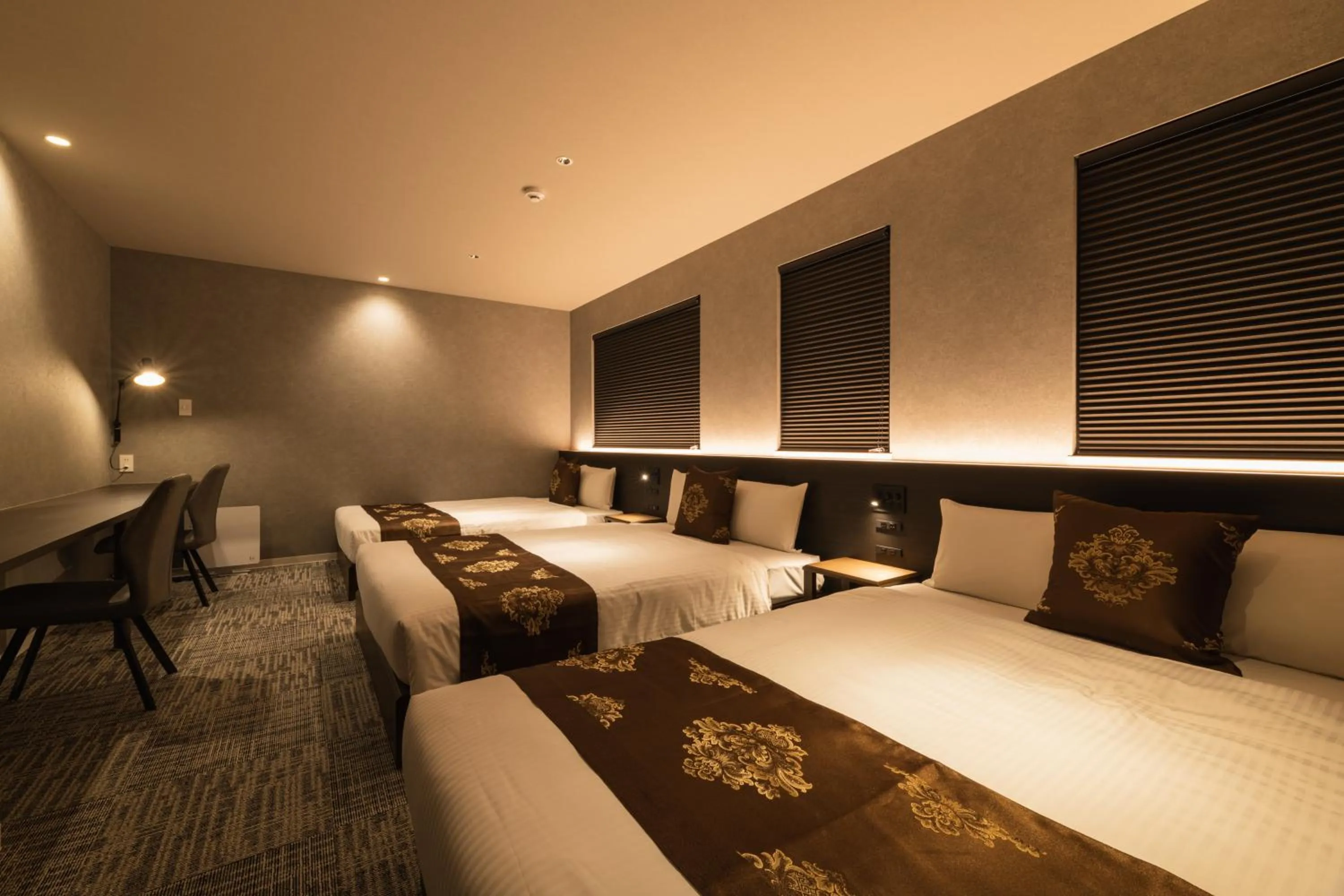 Bed in GRAND BASE Kagoshima Chuo