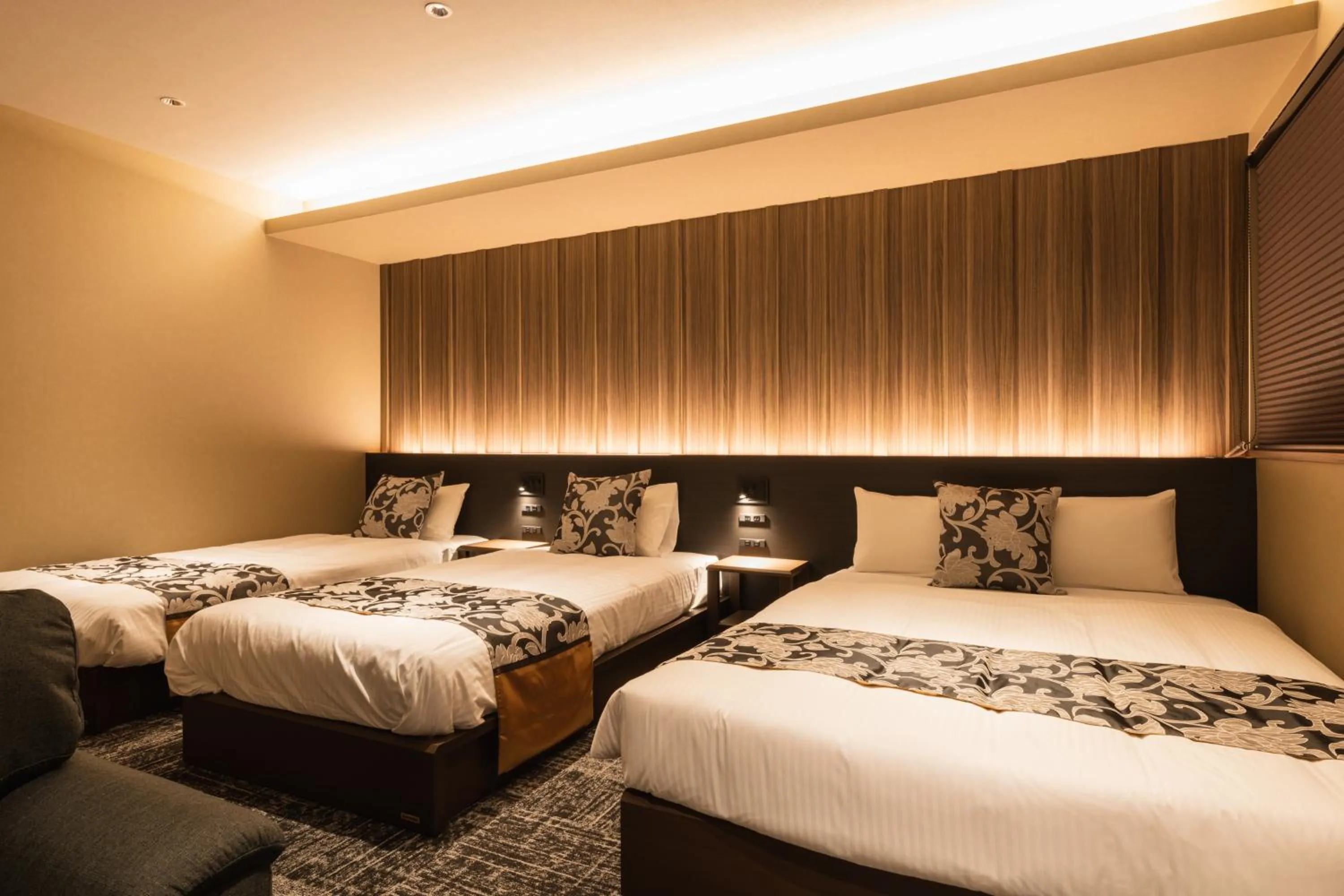 Bed in GRAND BASE Kagoshima Chuo