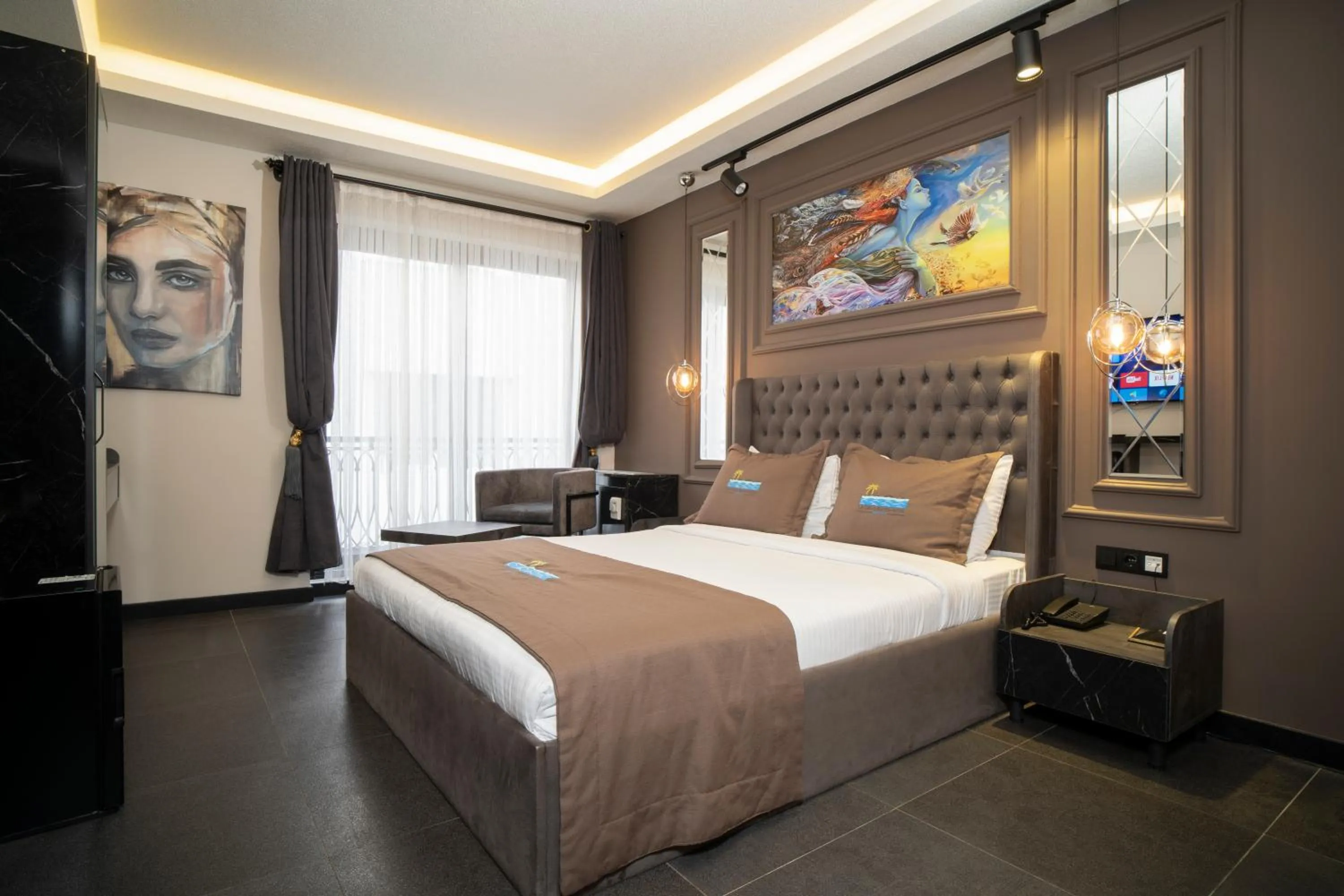 Bed in La Cielo Hotel Bostancı