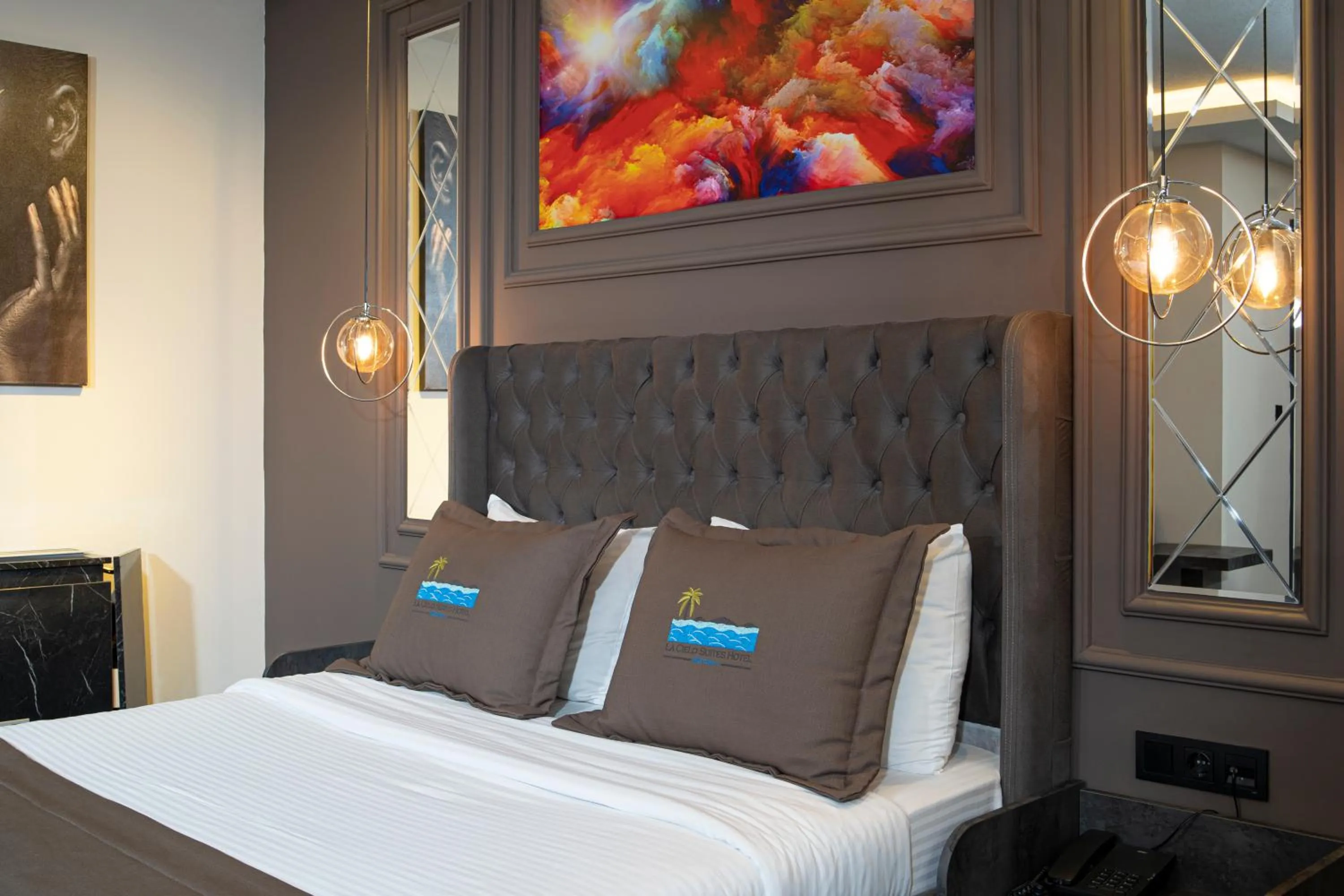 Bed in La Cielo Hotel Bostancı