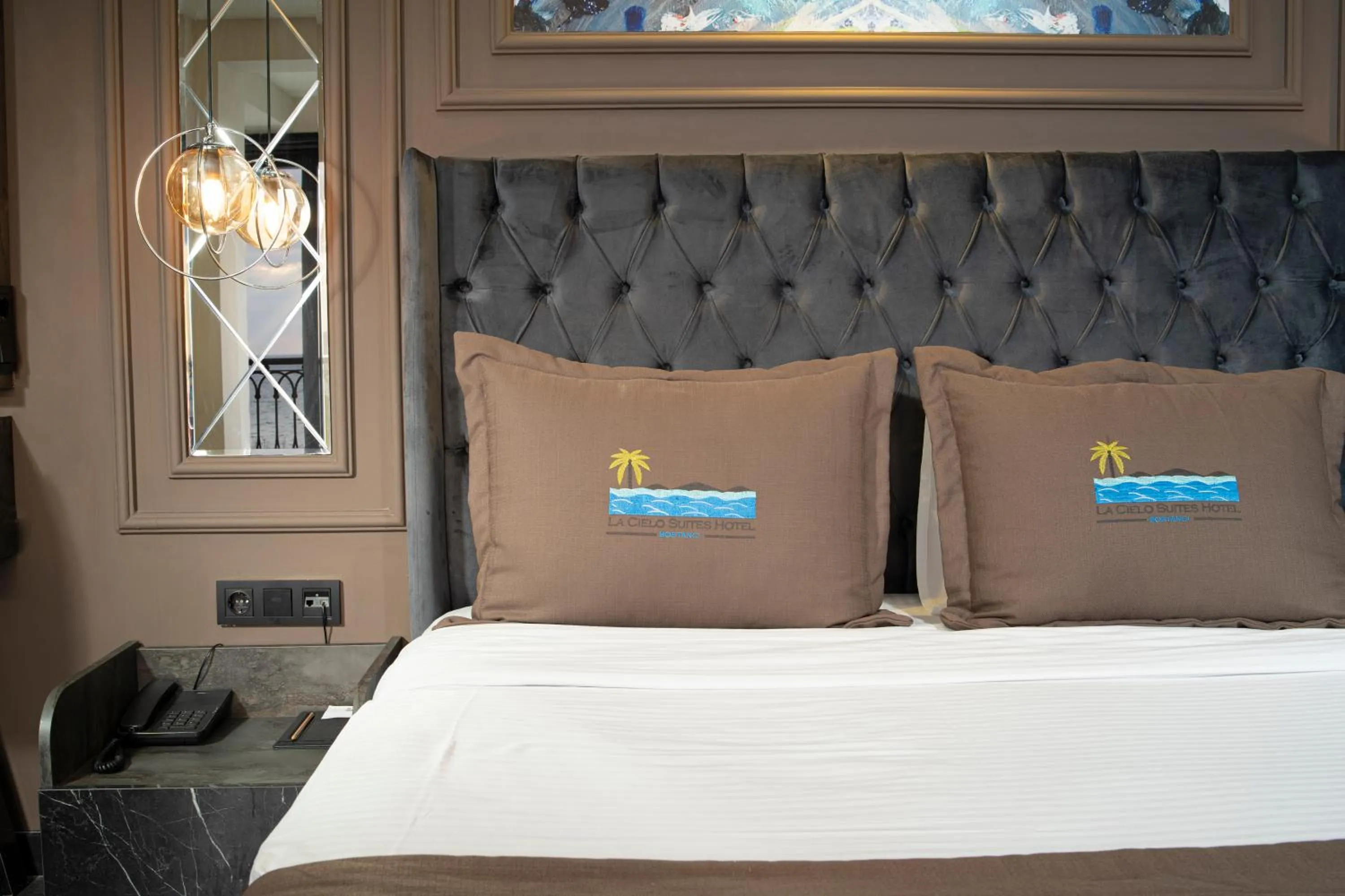 Bed in La Cielo Hotel Bostancı