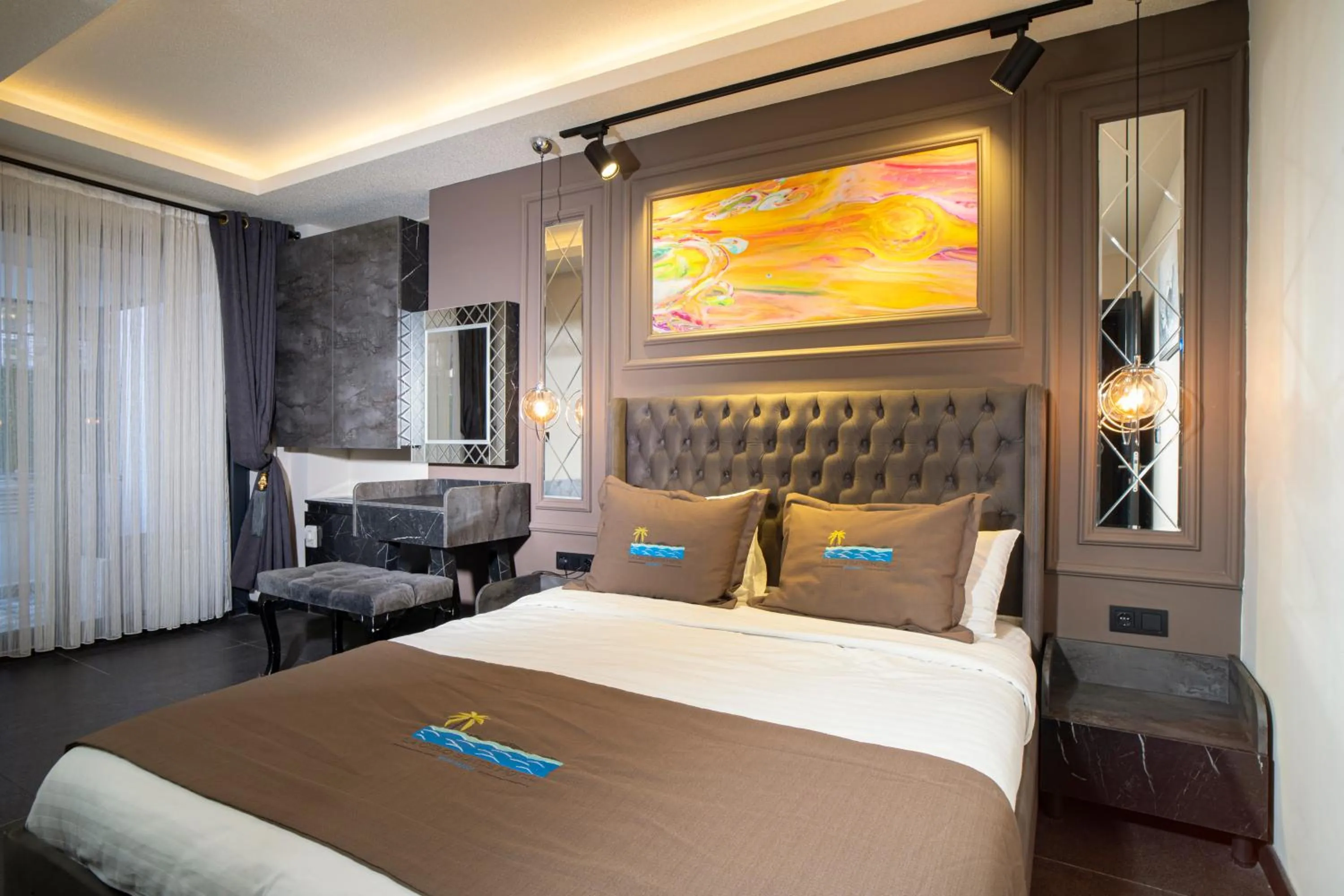 Bed in La Cielo Hotel Bostancı