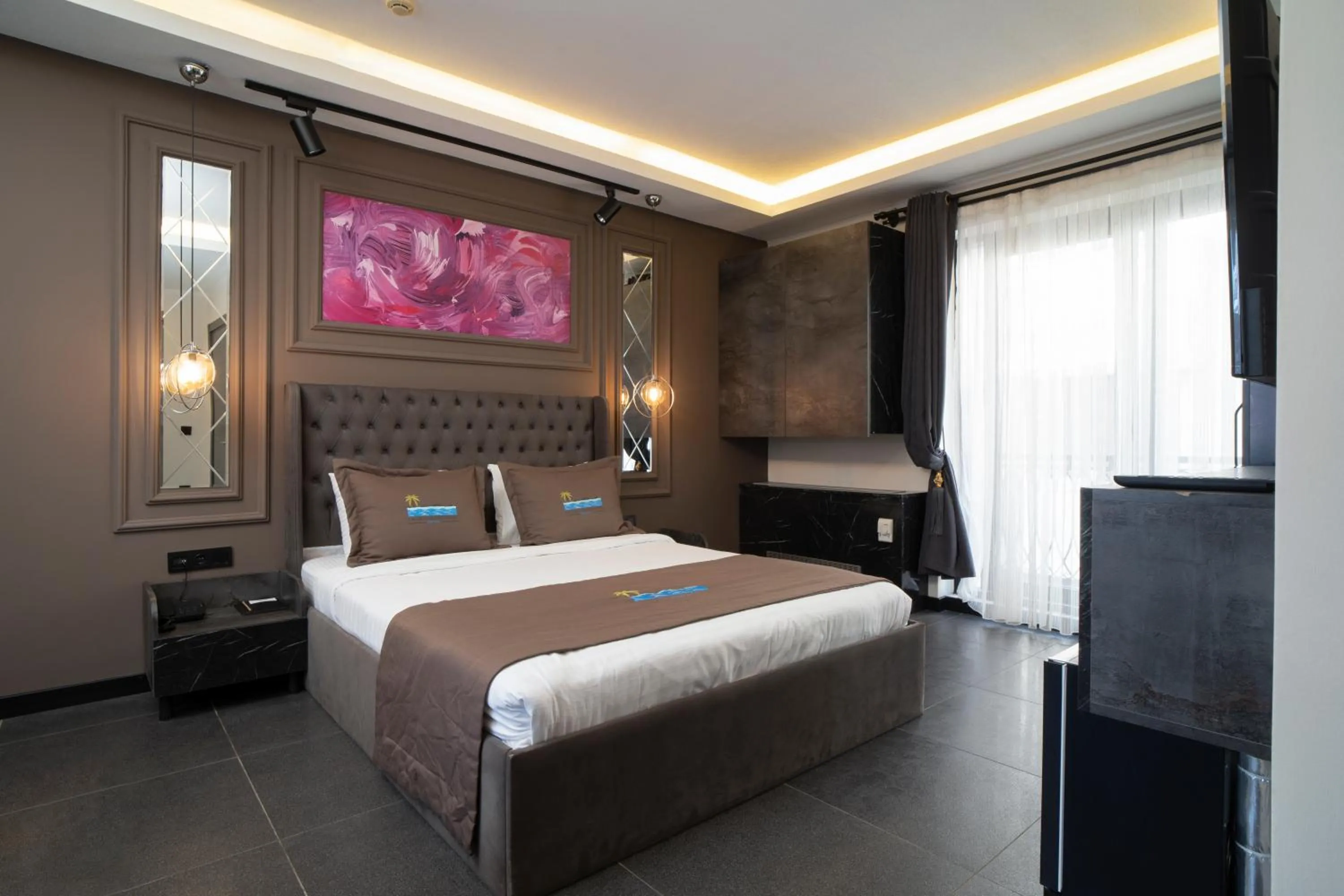 Bed in La Cielo Hotel Bostancı