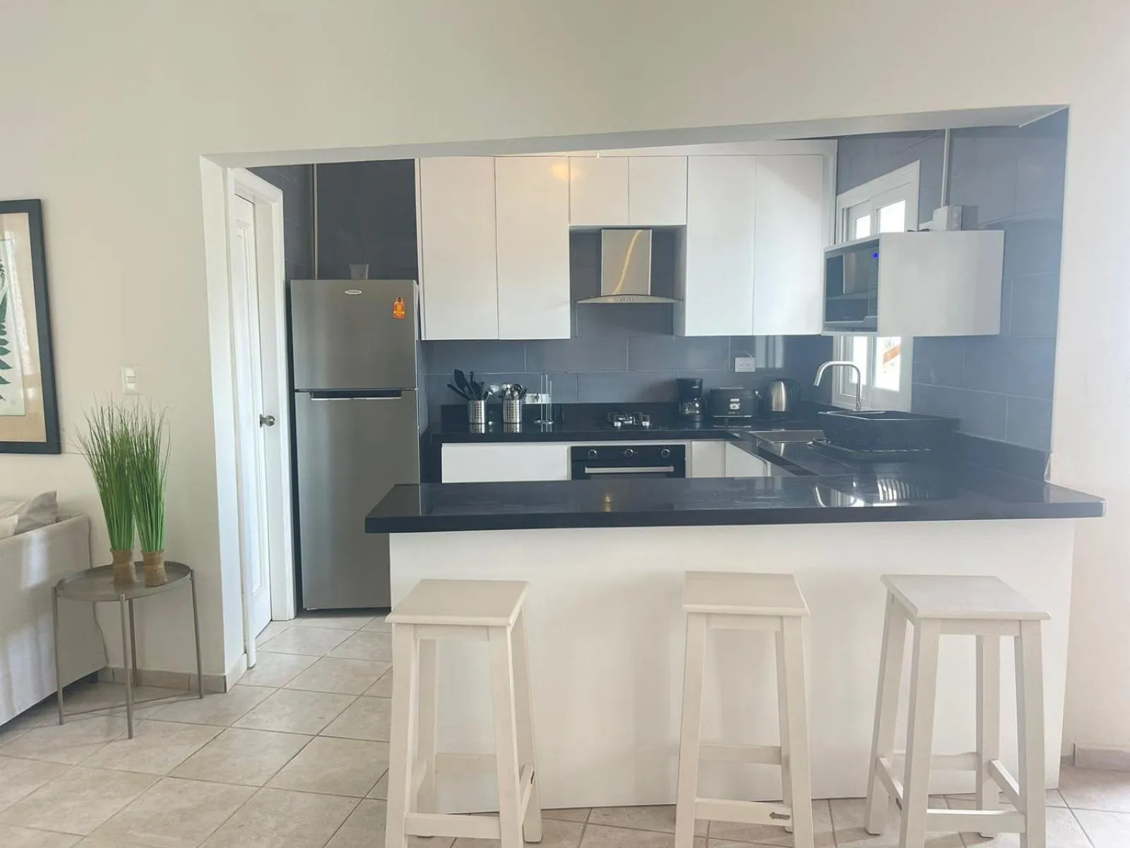 Kitchen or kitchenette in Stanza Mare Beach Front