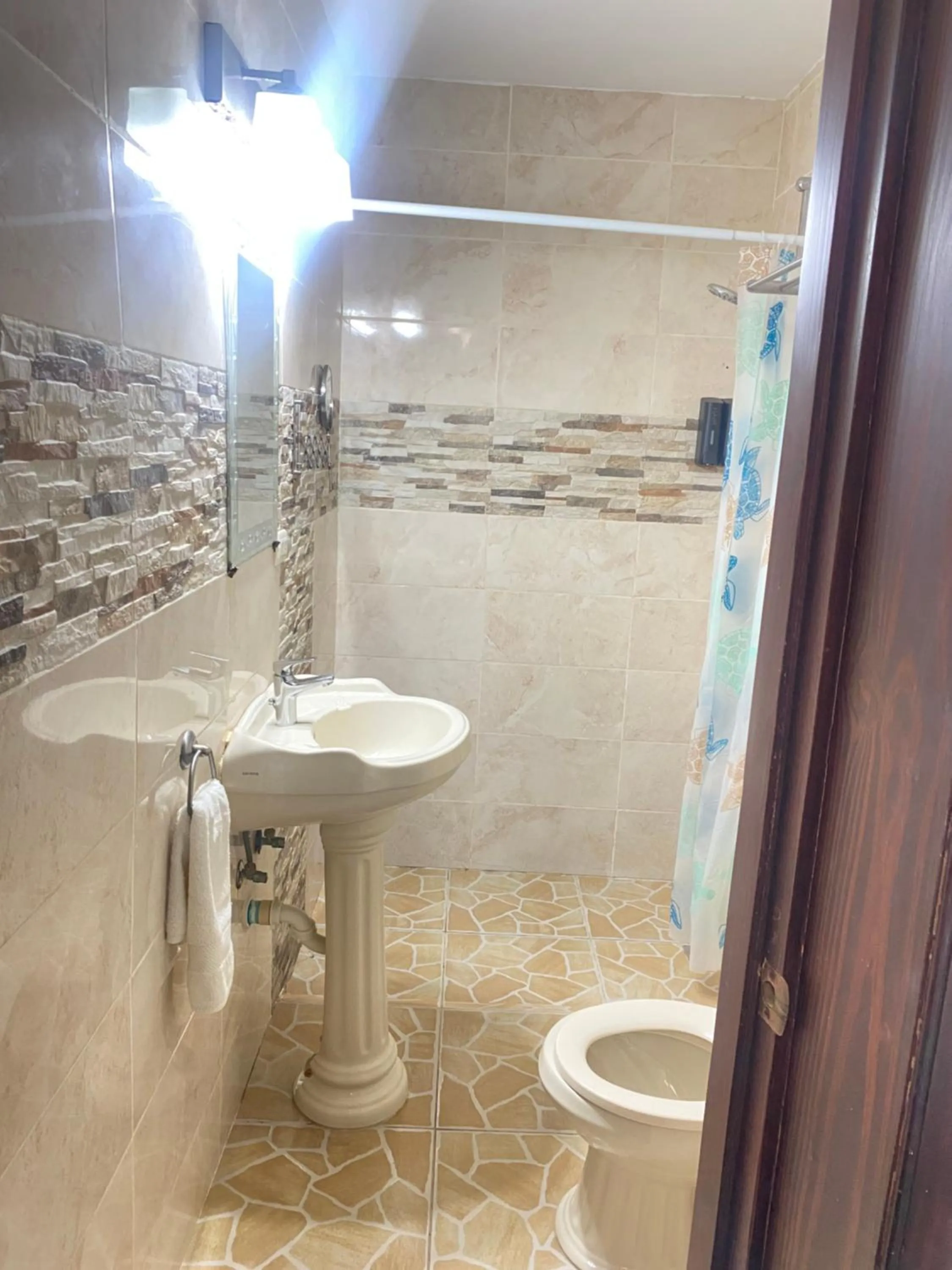 Shower in Stanza Mare Beach Front