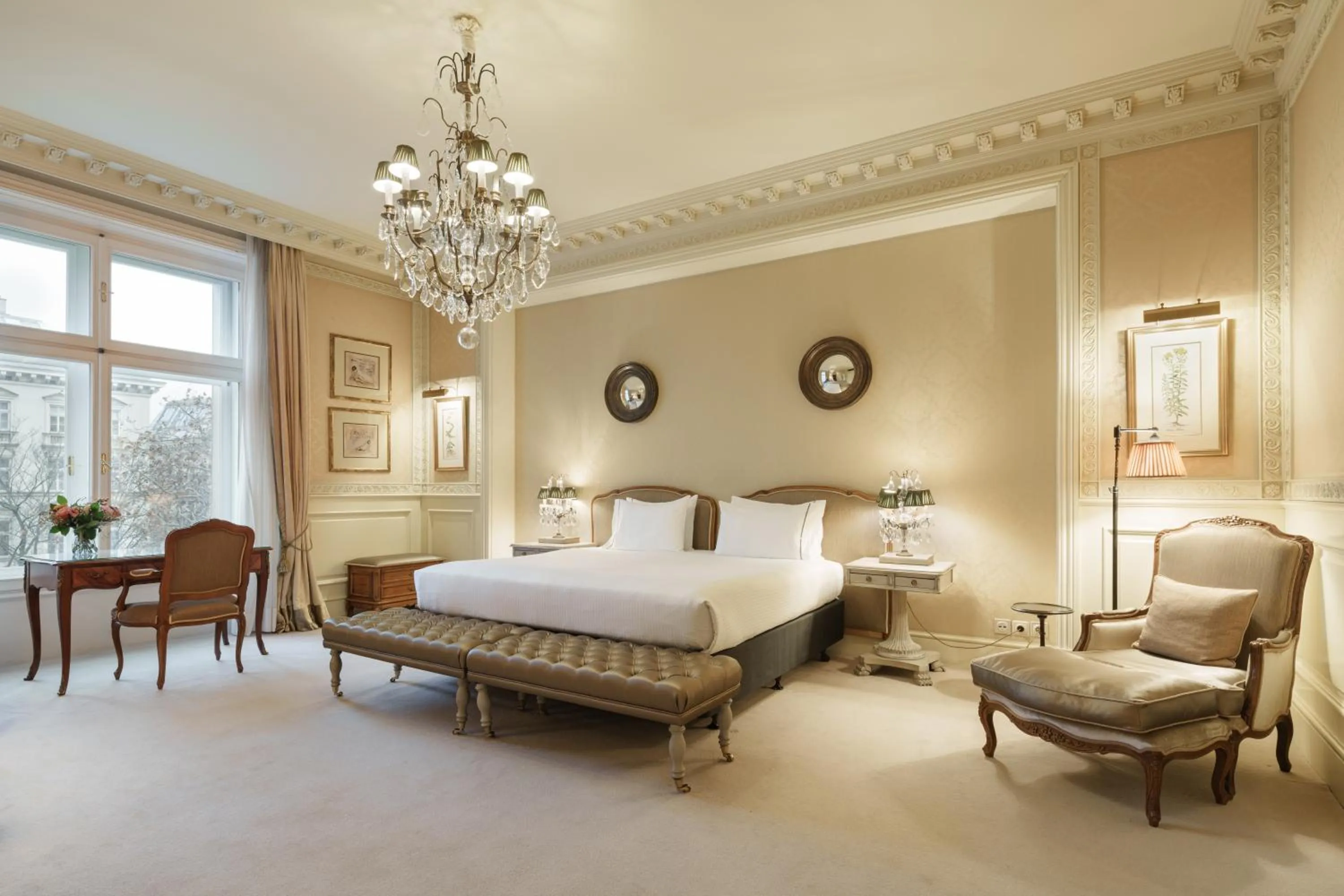 Bed in Eurostars Grand Hotel Wien