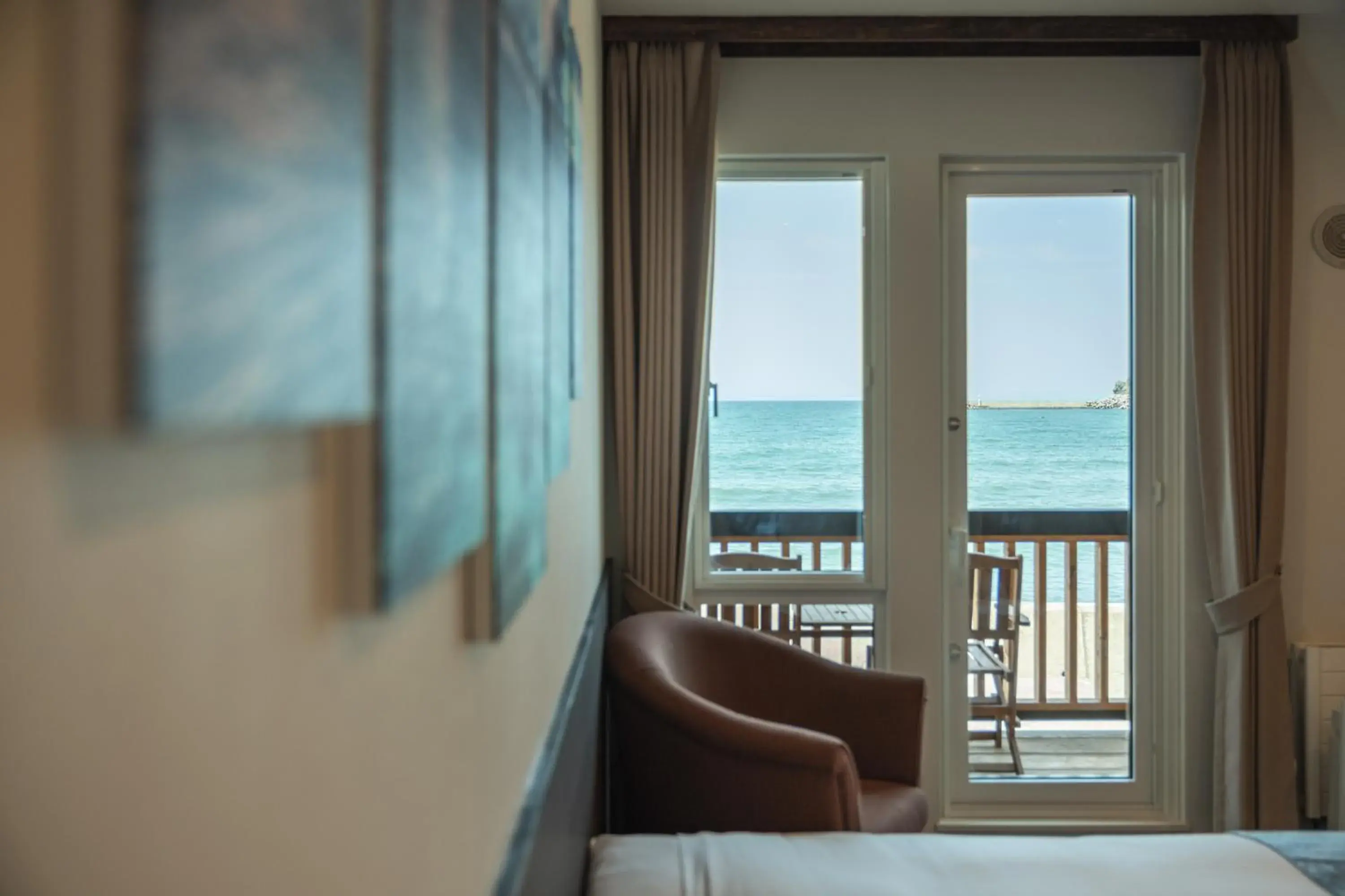 Standard Twin Room with Sea View - single occupancy in Otaru Geihinkan Standard Twin Room with Sea View - single occupancy in Otaru Geihinkan