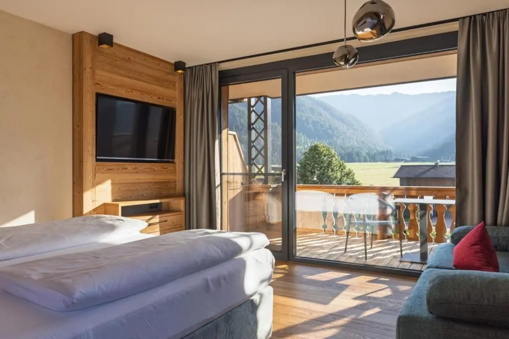 Bed in Boutiquehotel Acherl