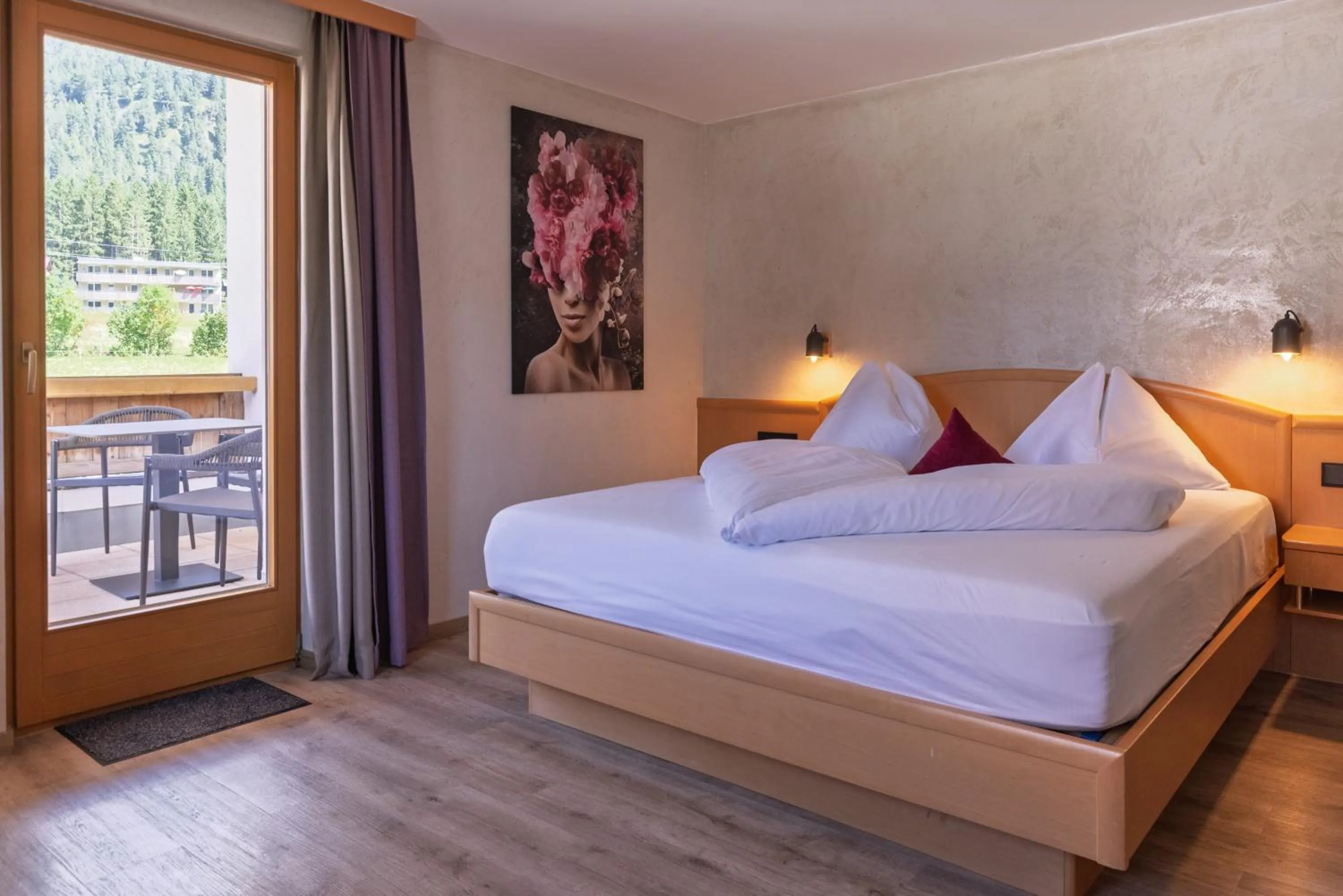 Bed in Boutiquehotel Acherl