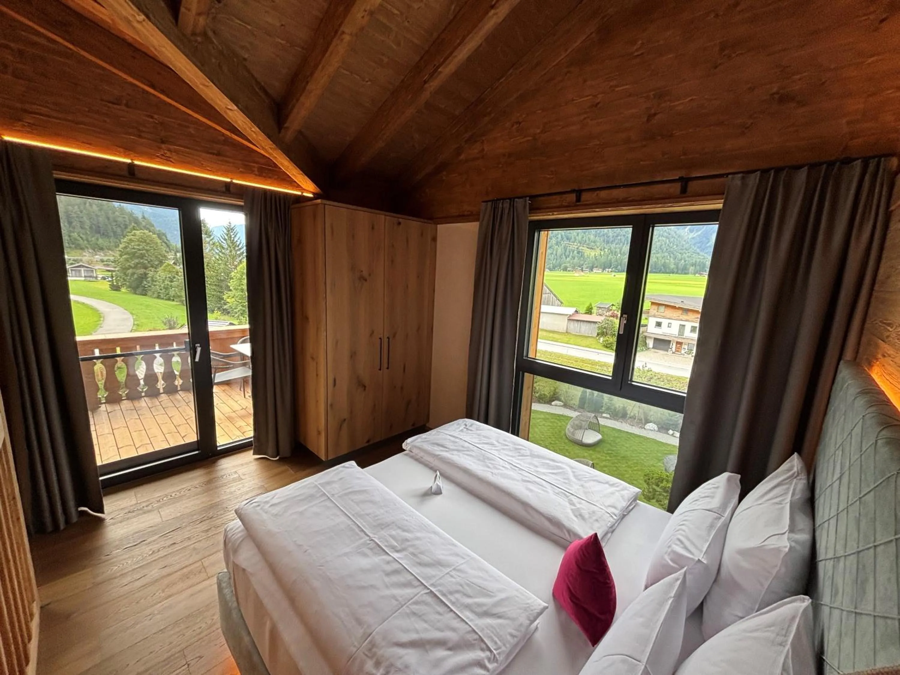 Bed in Boutiquehotel Acherl