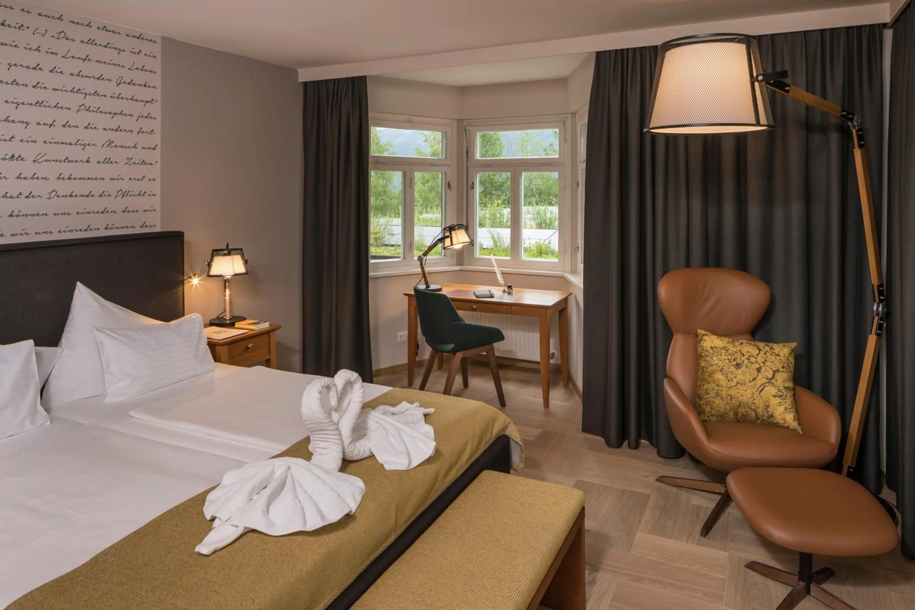 Bed in G'sund & Natur Hotel Die Wasnerin - Adults Only