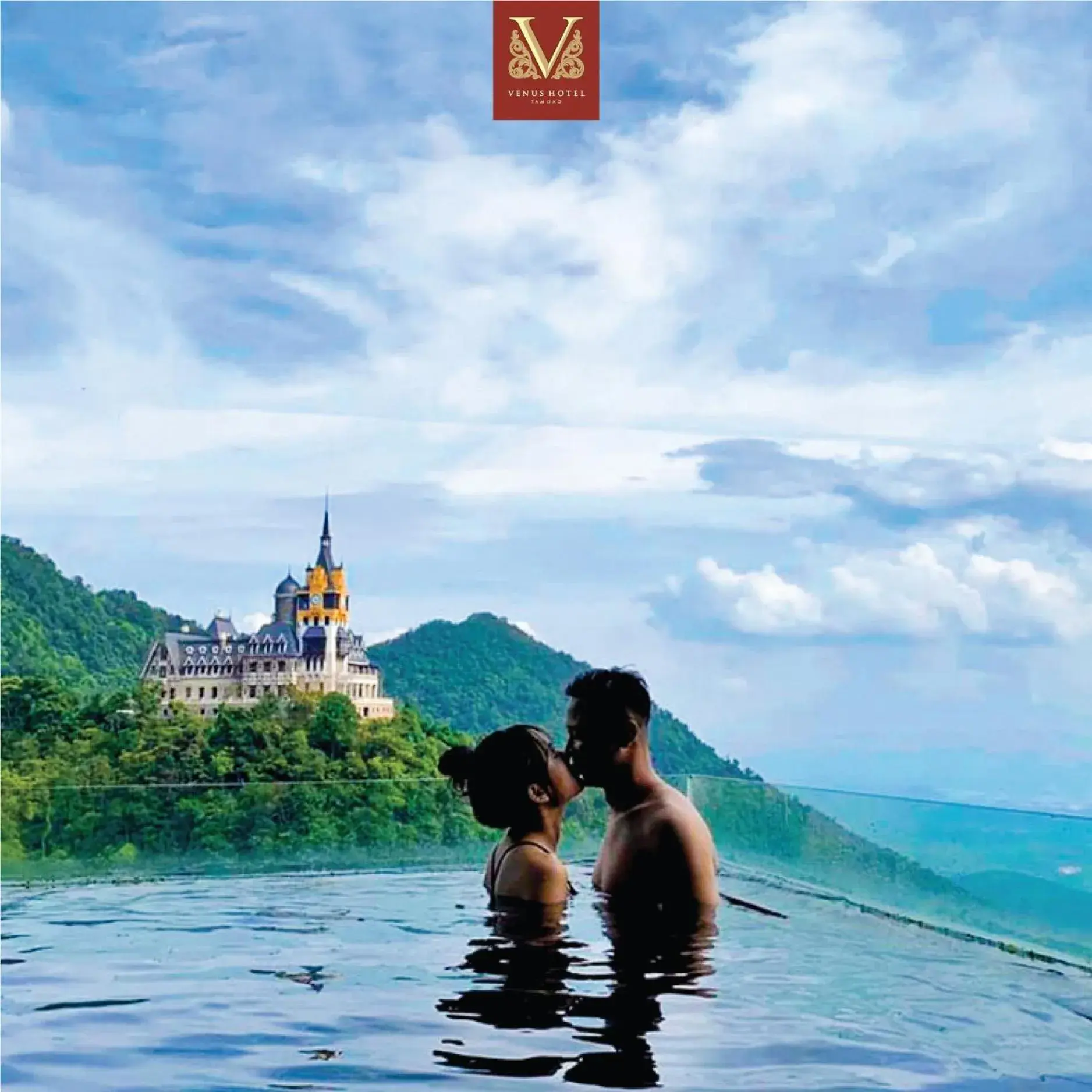 Pool view in Venus Hotel Tam Đảo Pool view in Venus Hotel Tam Đảo