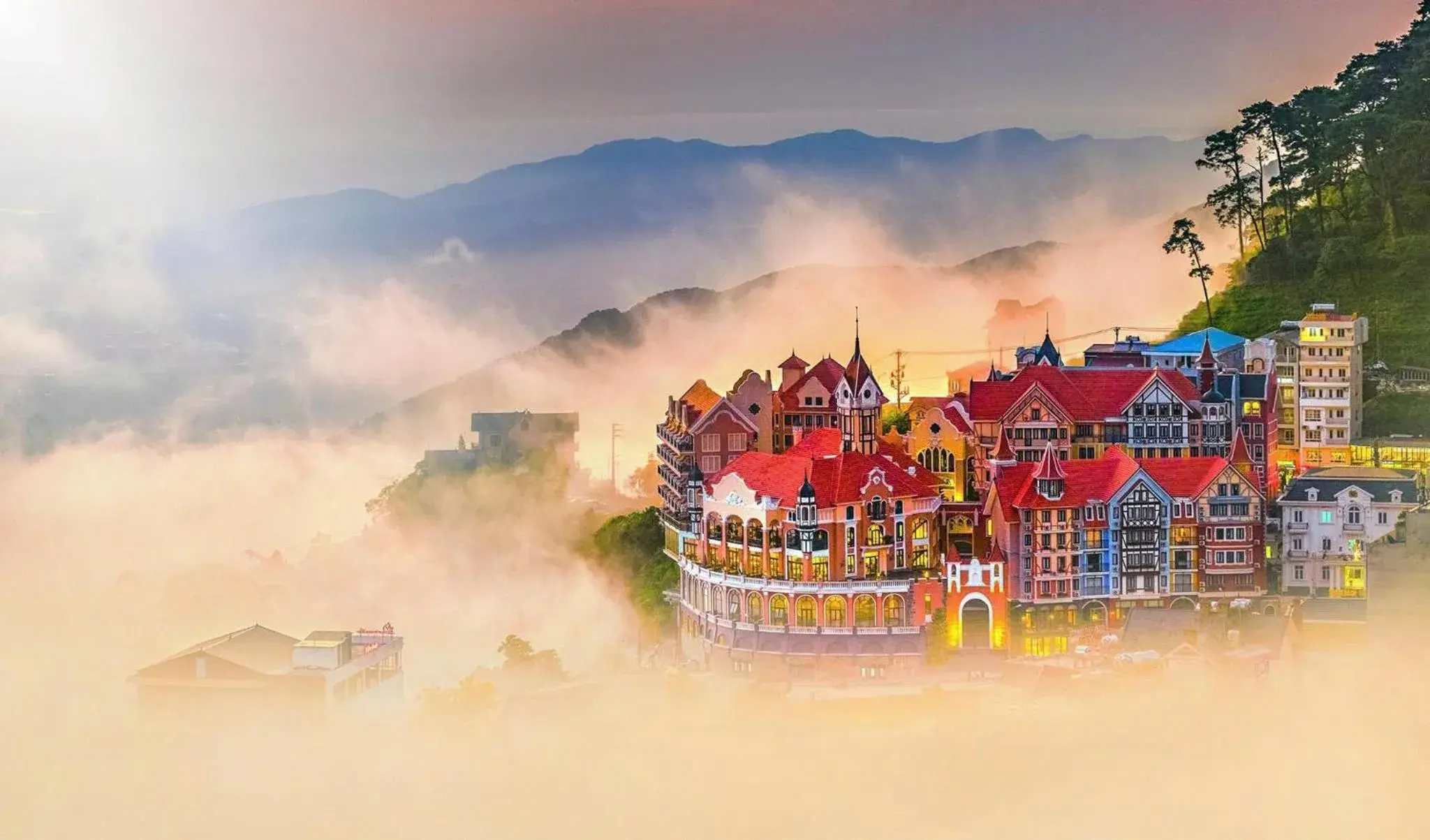 Property building in Venus Hotel Tam Đảo Property building in Venus Hotel Tam Đảo