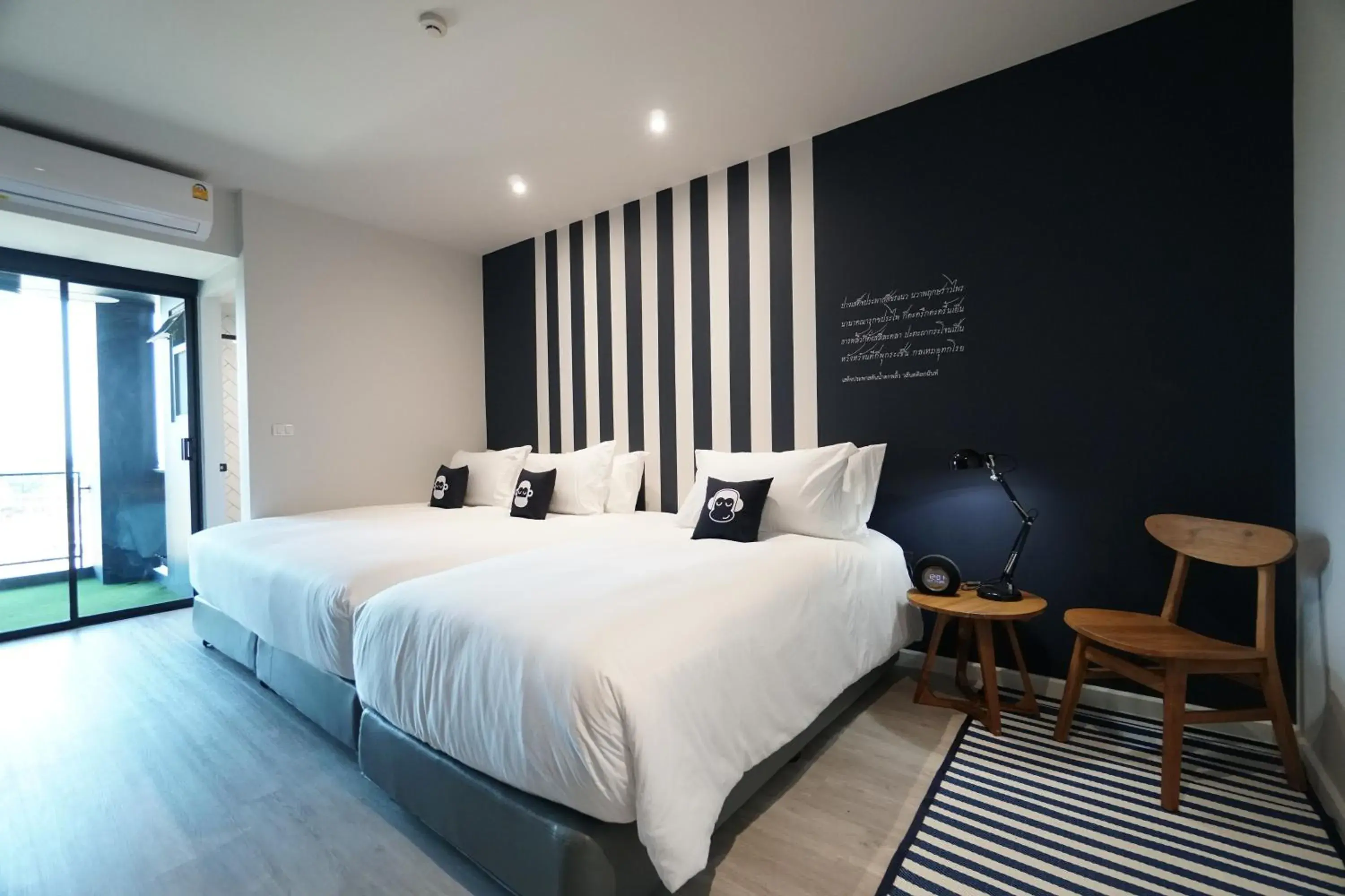 Bedroom, Bed in Blu Monkey Hub and Hotel Chanthaburi Bedroom, Bed in Blu Monkey Hub and Hotel Chanthaburi