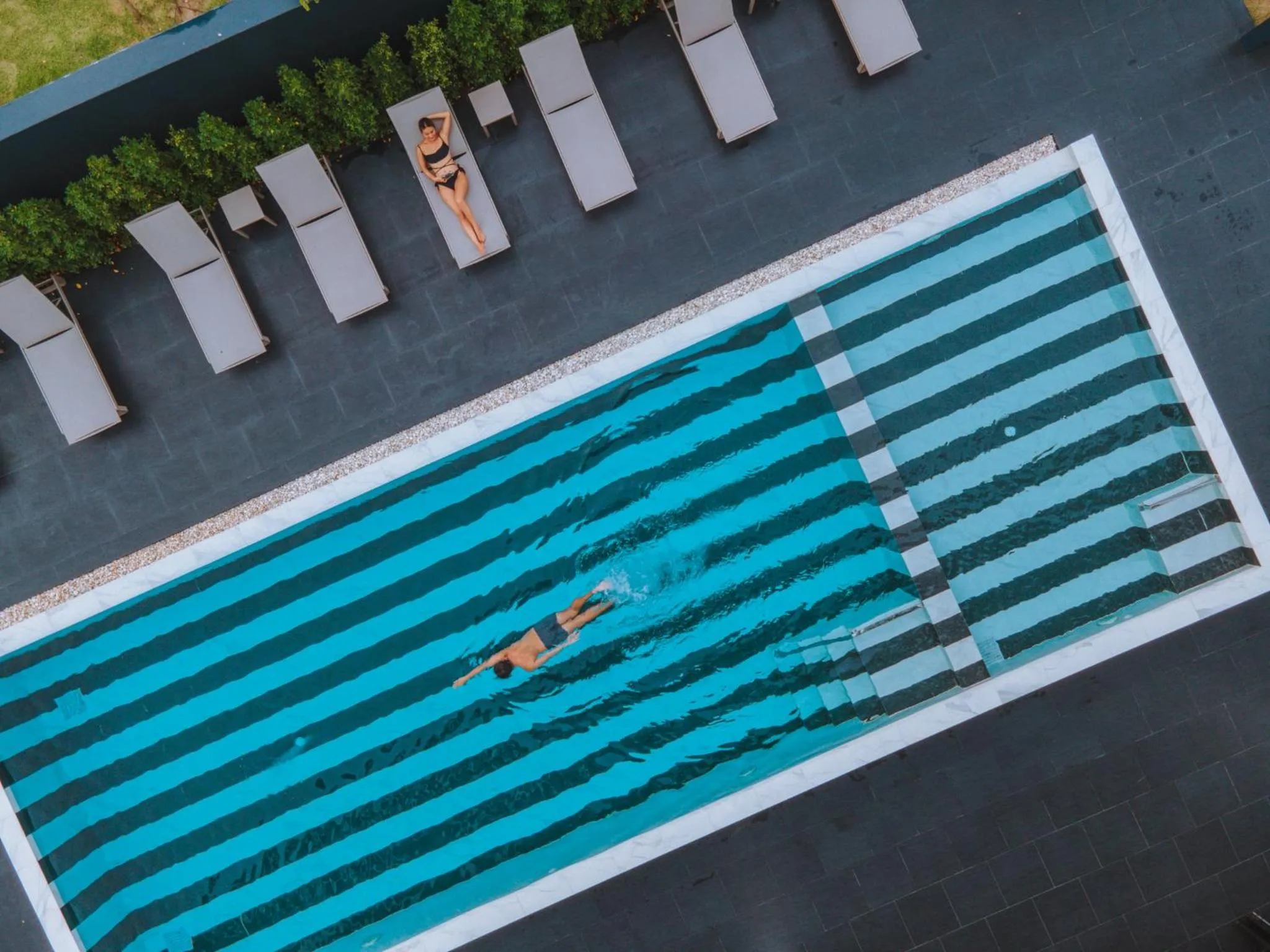 Pool view in Blu Monkey Hub and Hotel Chanthaburi