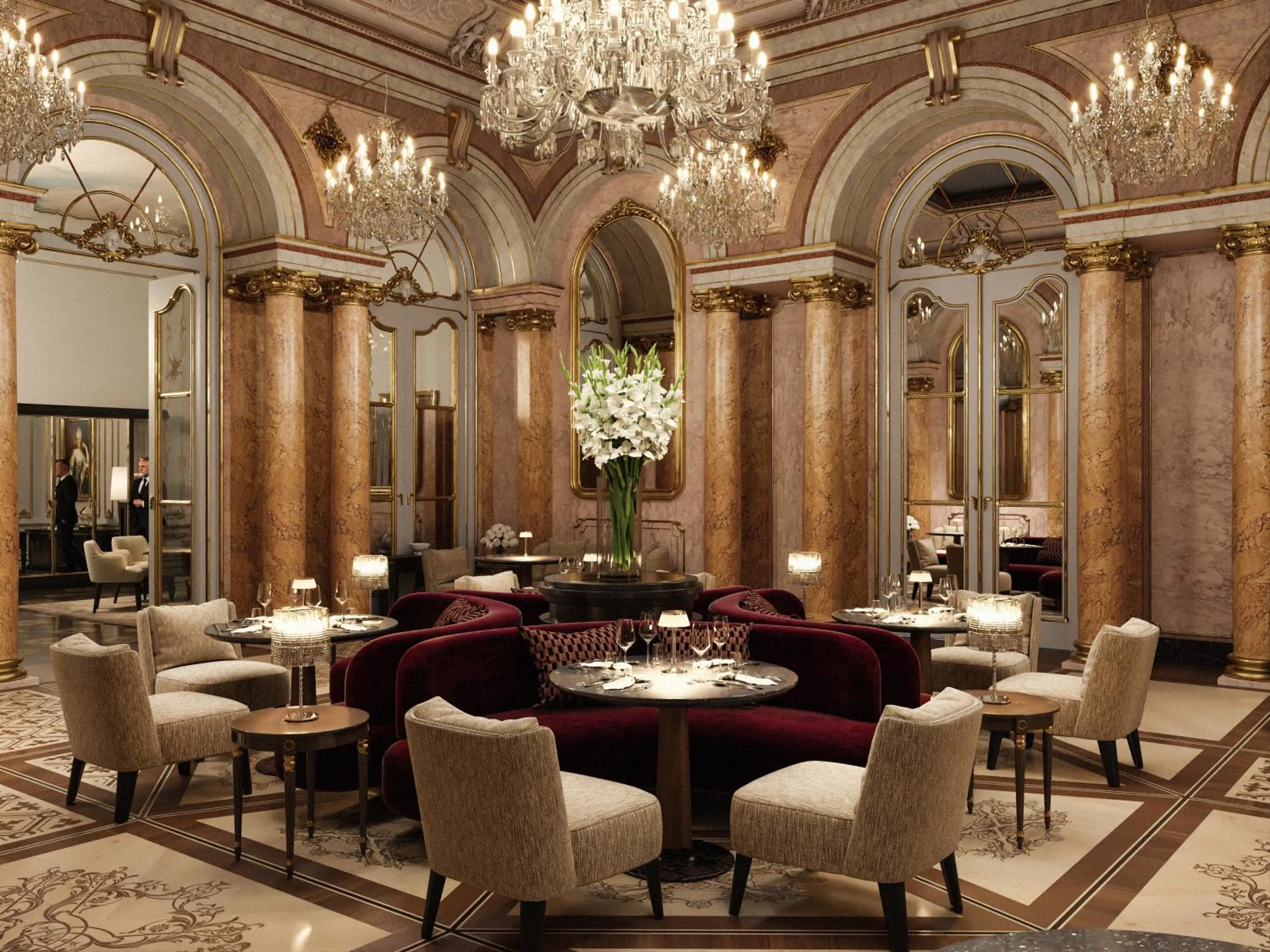 Restaurant/places to eat in Palais Coburg Hotel