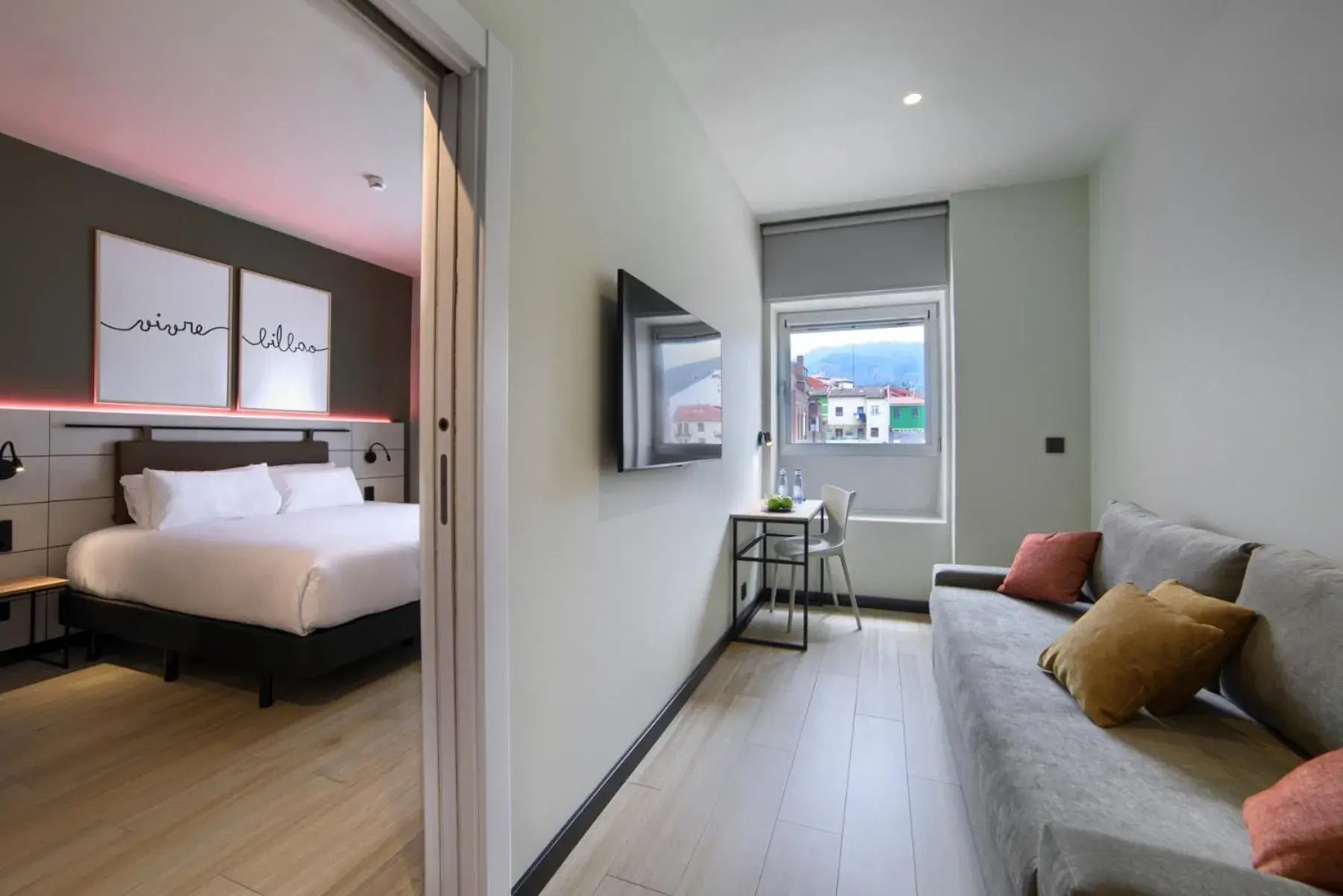 Photo of the whole room, Bed in Hotel Bed4U Bilbao Photo of the whole room, Bed in Hotel Bed4U Bilbao