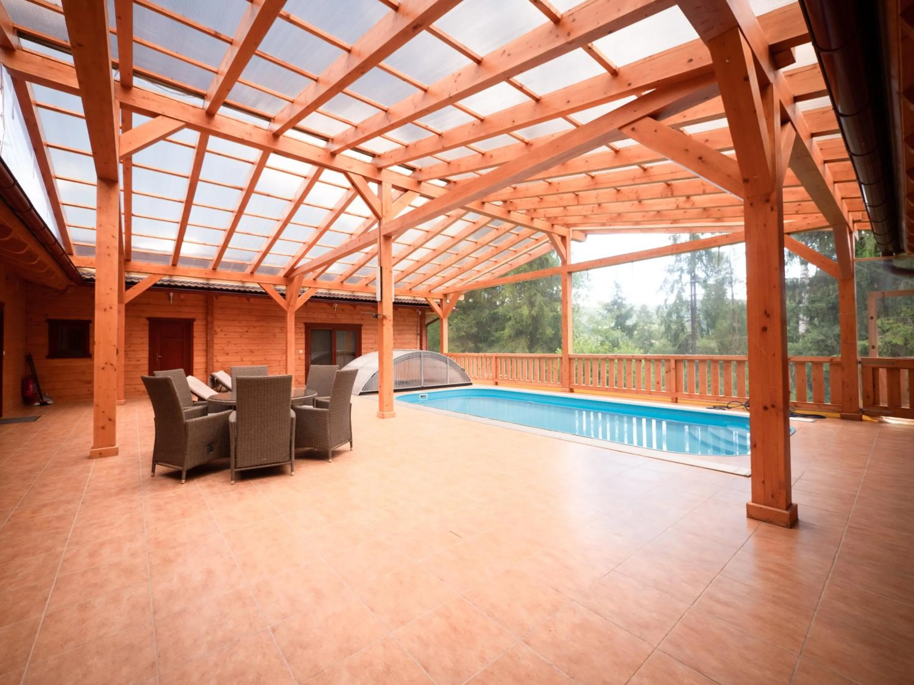 Pool view in SKI CIERNY BALOG