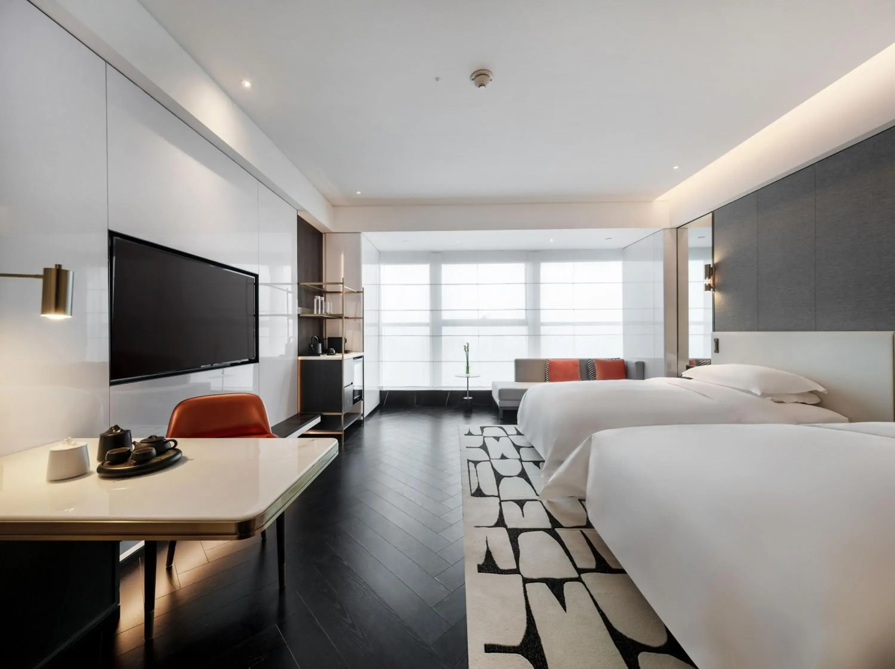 Bedroom, Bed in The Langbo Chengdu, in The Unbound Collection by Hyatt Bedroom, Bed in The Langbo Chengdu, in The Unbound Collection by Hyatt