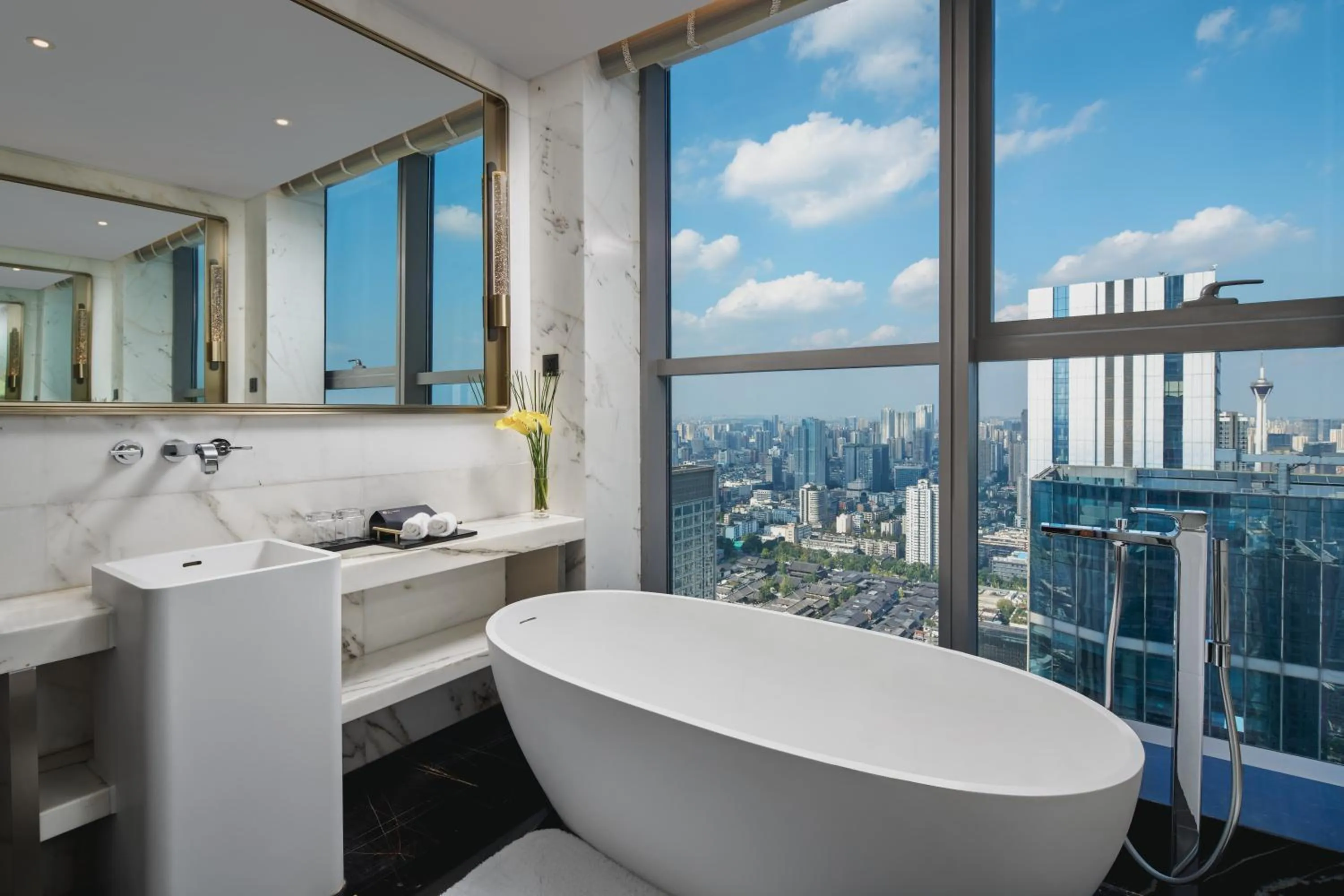 Bathroom in The Langbo Chengdu, in The Unbound Collection by Hyatt