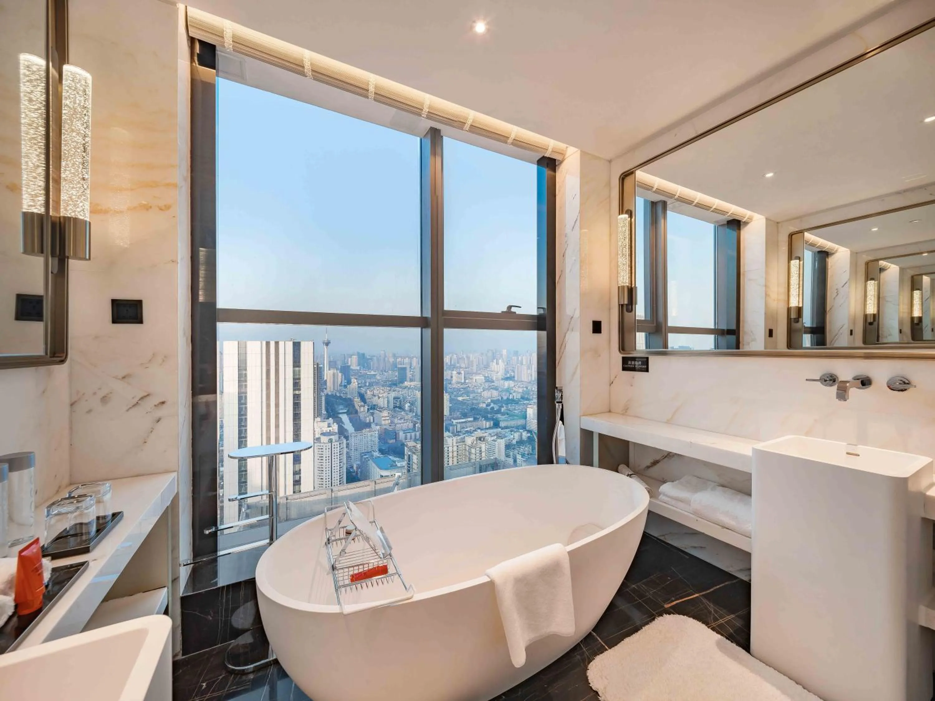 Bathroom in The Langbo Chengdu, in The Unbound Collection by Hyatt