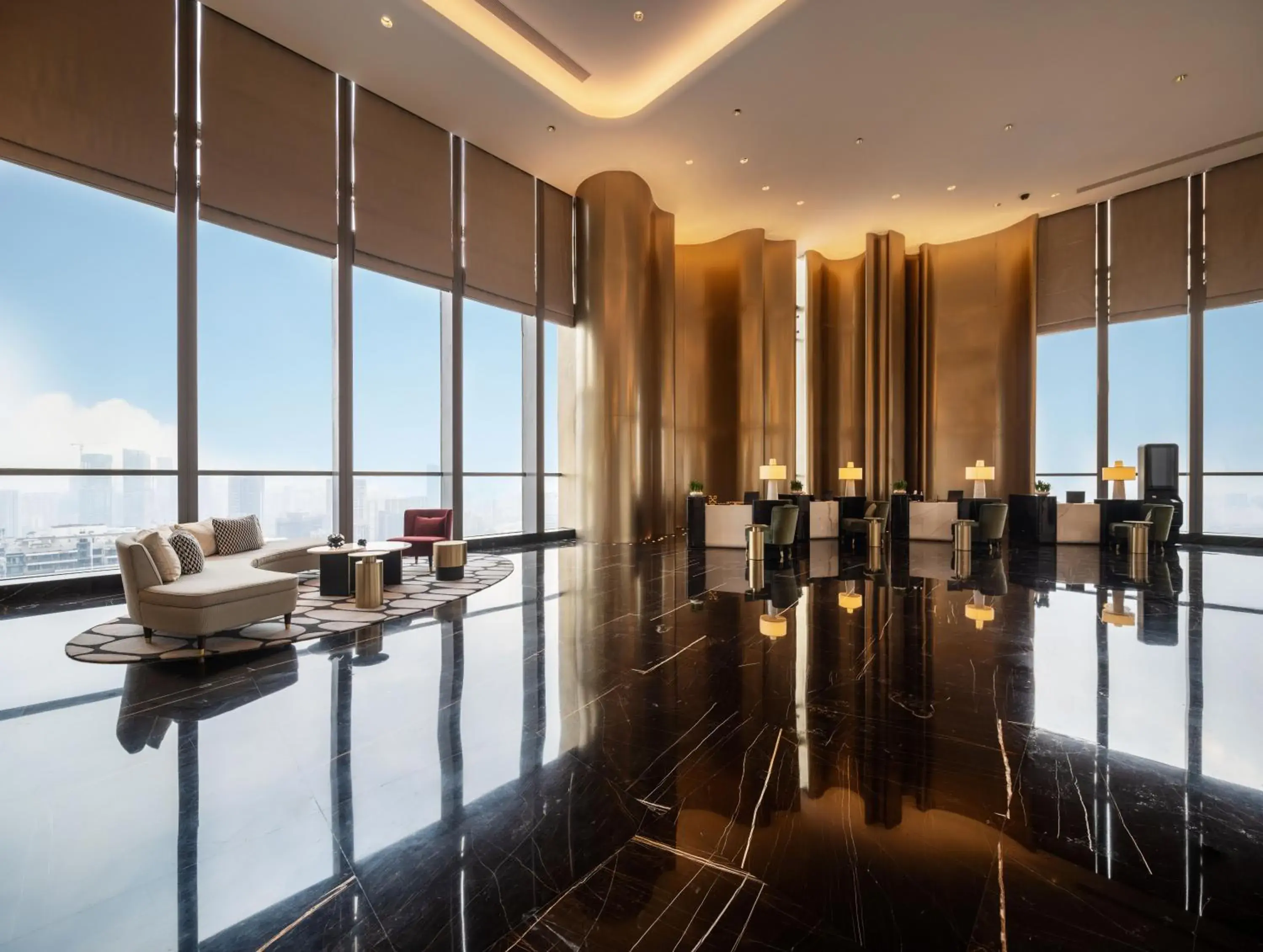 Lobby or reception in The Langbo Chengdu, in The Unbound Collection by Hyatt Lobby or reception in The Langbo Chengdu, in The Unbound Collection by Hyatt