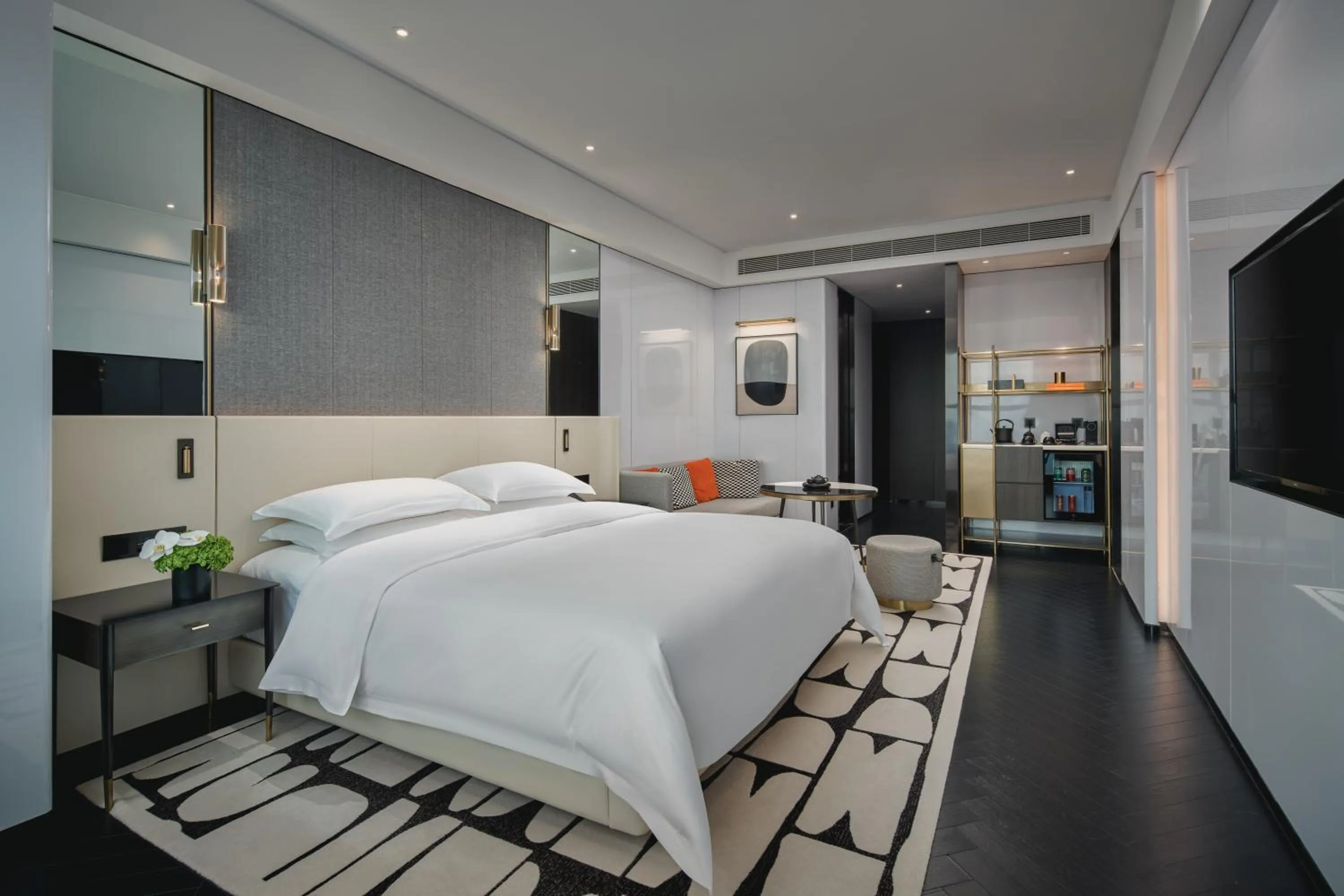Living room, Bed in The Langbo Chengdu, in The Unbound Collection by Hyatt