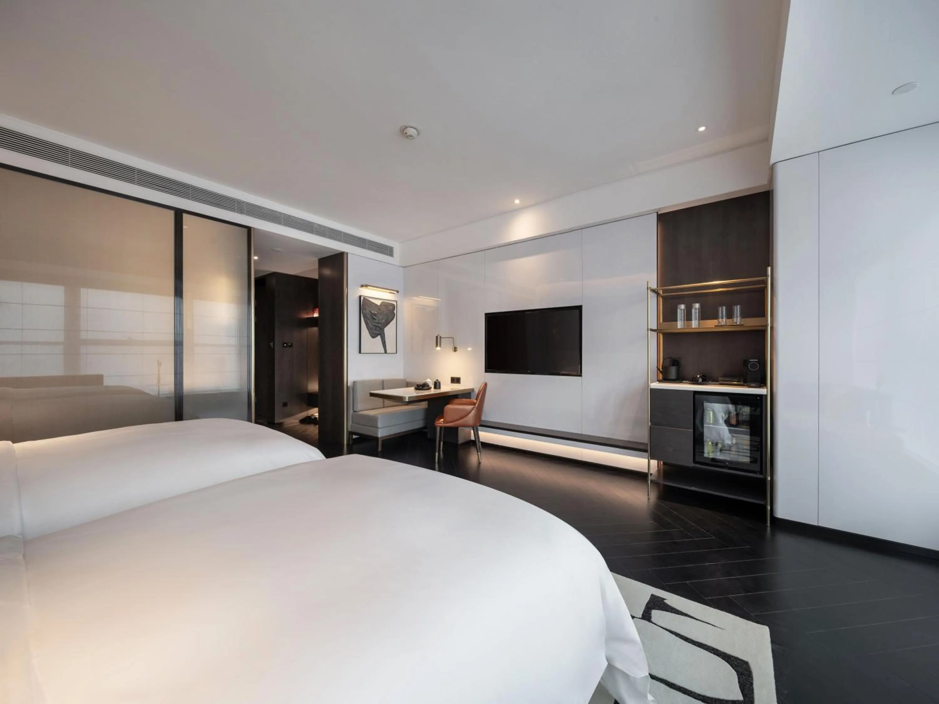 Bed in The Langbo Chengdu, in The Unbound Collection by Hyatt