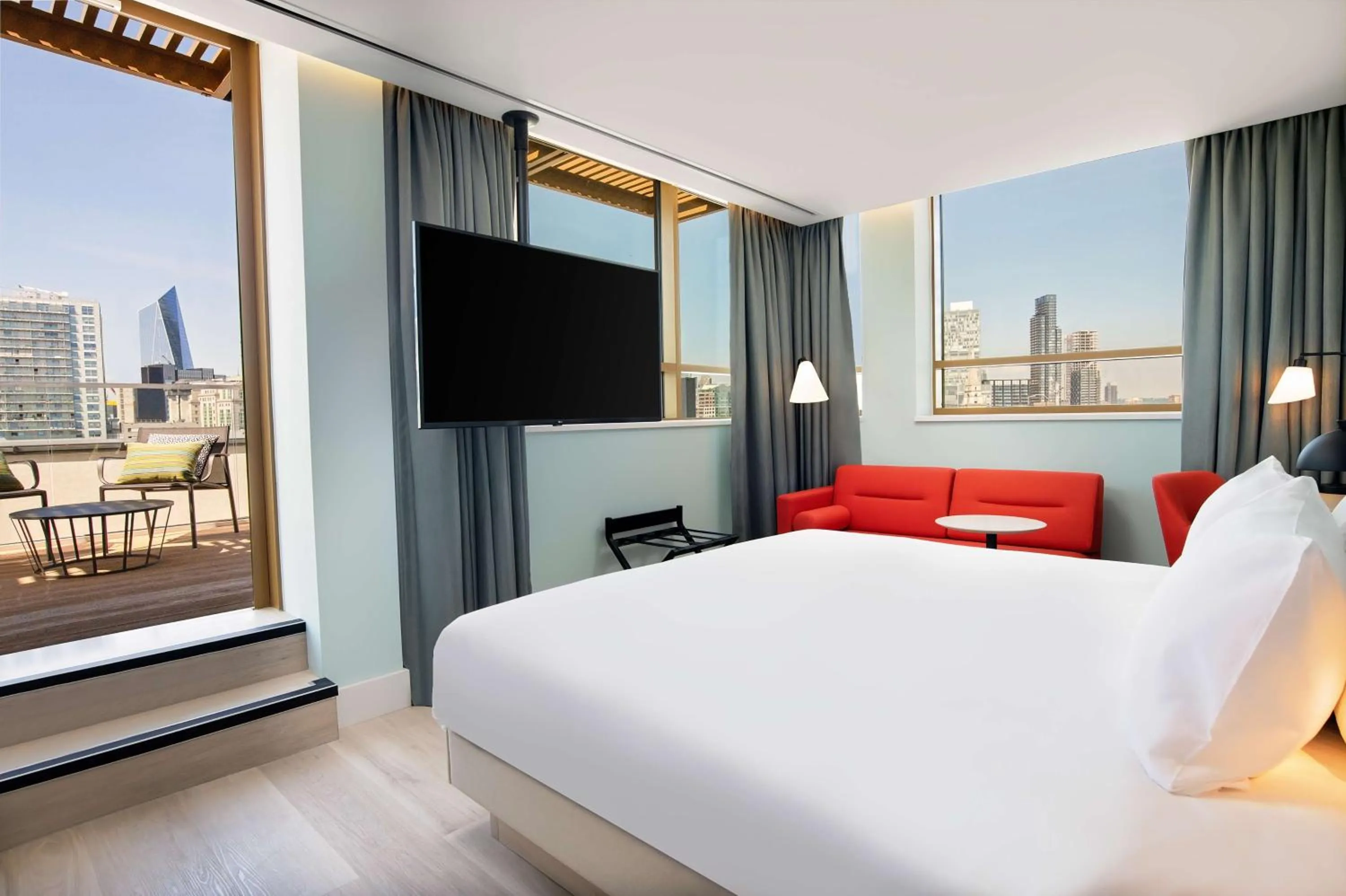 Bedroom, Bed in Hyatt Place London City East