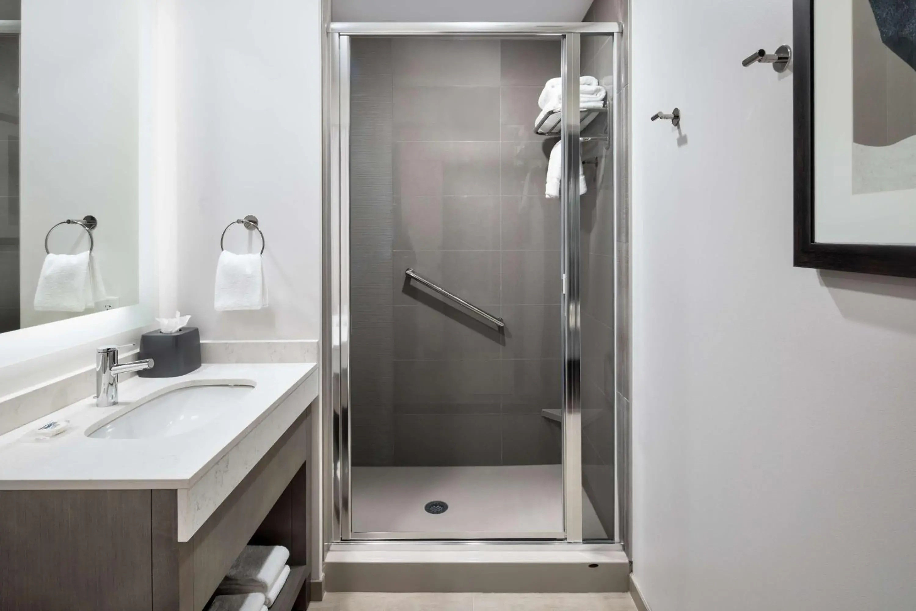 Bathroom in Hyatt House Denver Aurora Anschutz Medical Campus Bathroom in Hyatt House Denver Aurora Anschutz Medical Campus