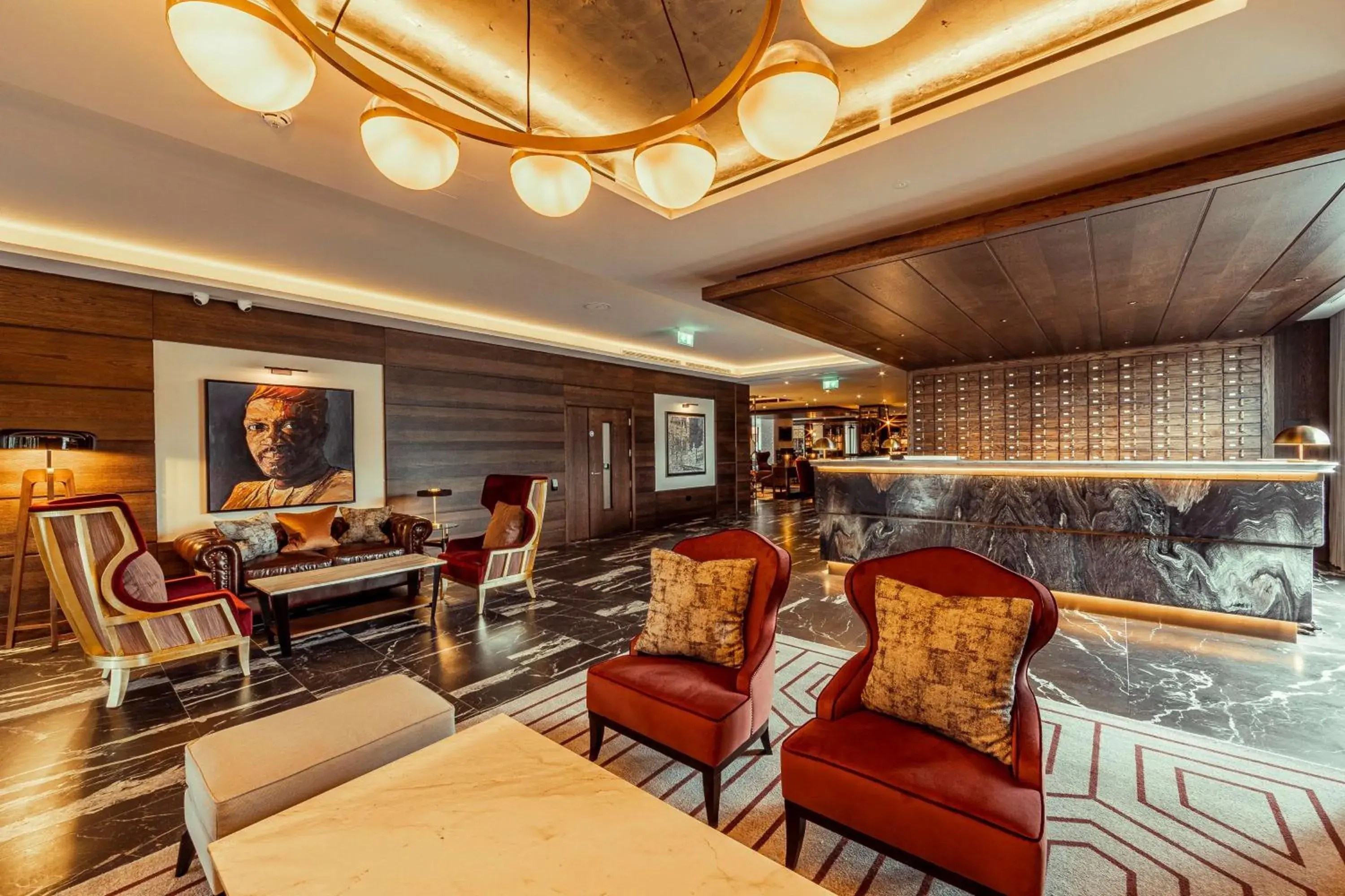 Lobby or reception in The Fellows House Cambridge, Curio Collection By Hilton Lobby or reception in The Fellows House Cambridge, Curio Collection By Hilton