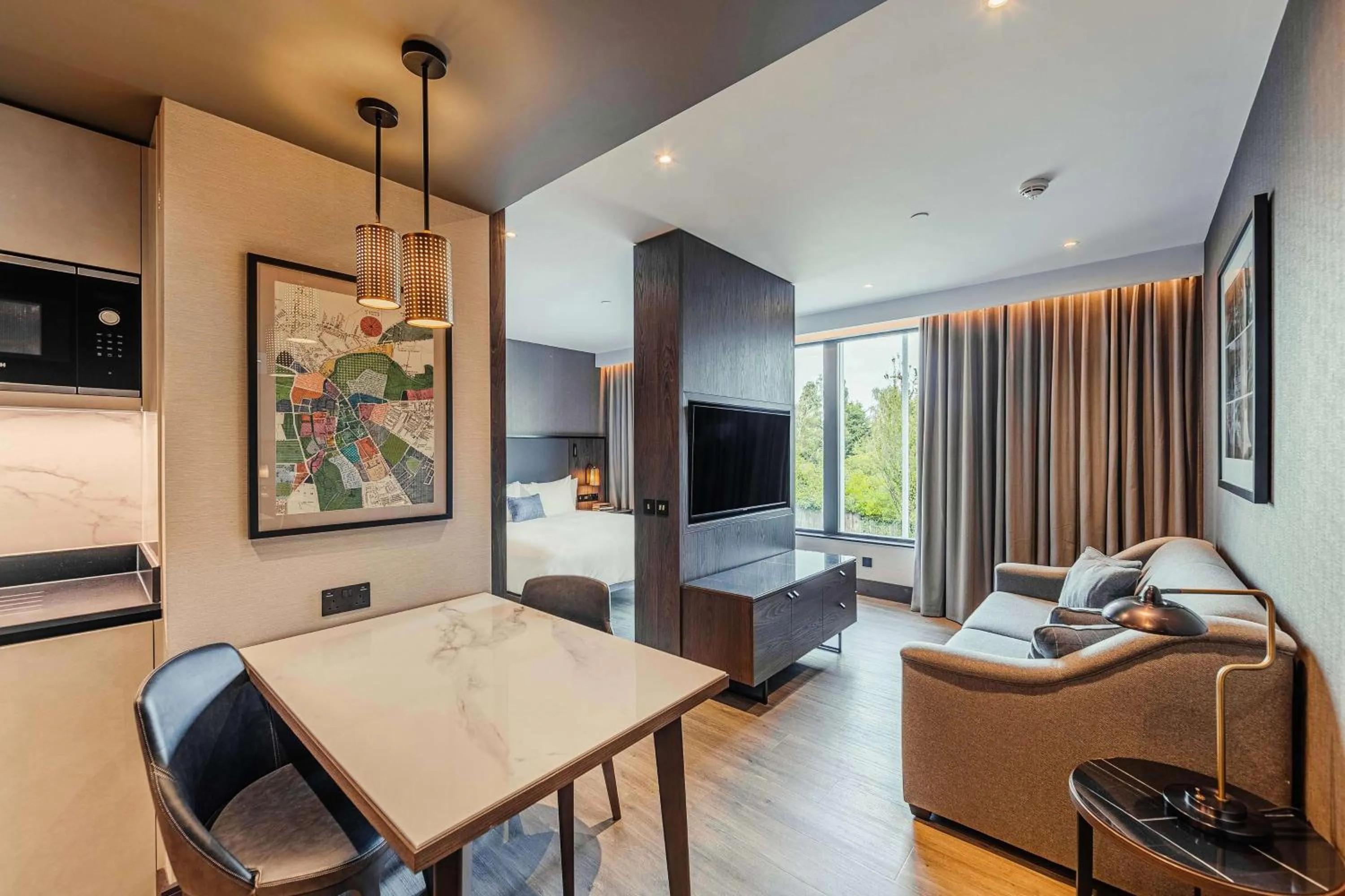 Bedroom in The Fellows House Cambridge, Curio Collection By Hilton