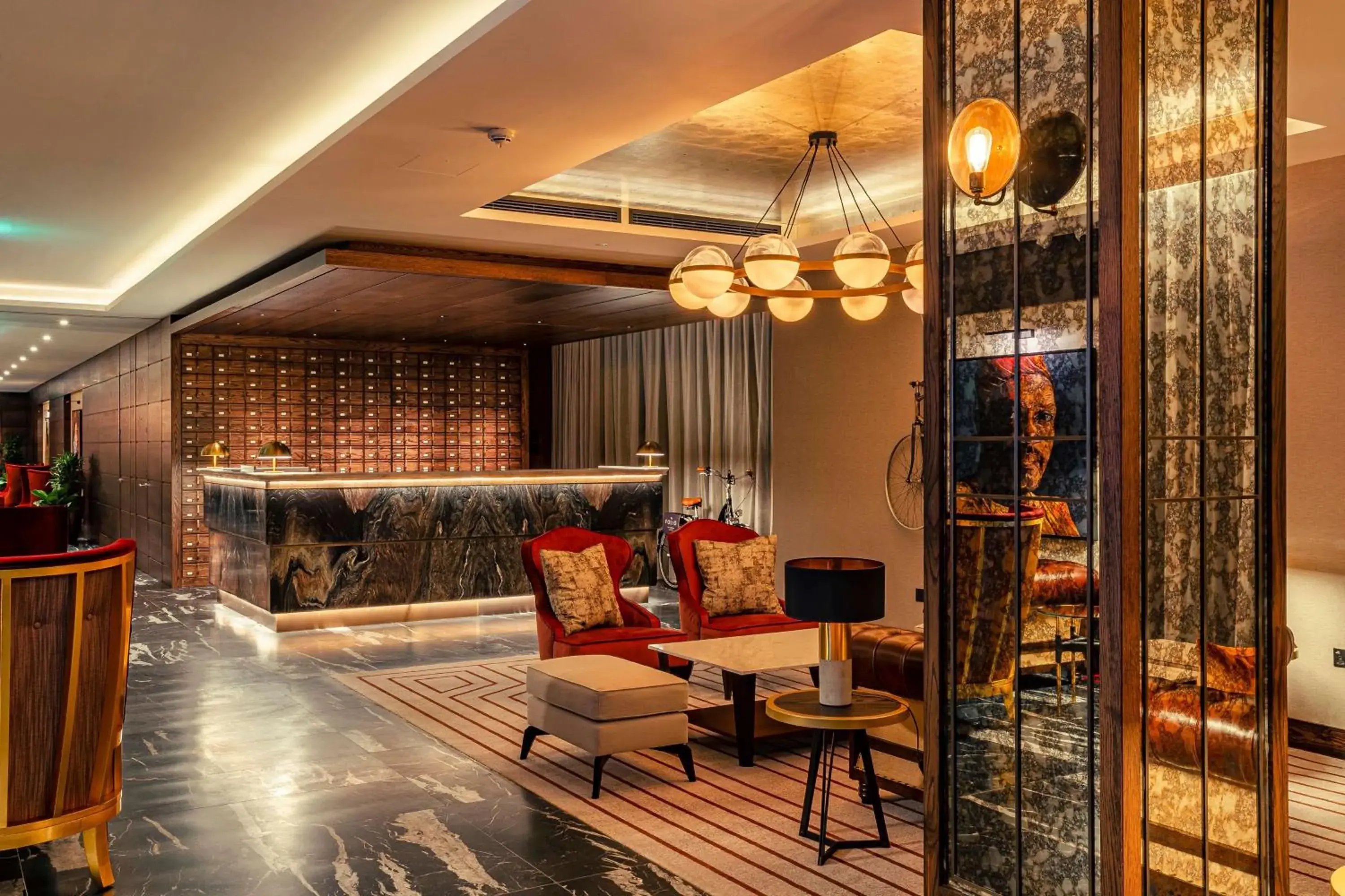 Lobby or reception in The Fellows House Cambridge, Curio Collection By Hilton Lobby or reception in The Fellows House Cambridge, Curio Collection By Hilton