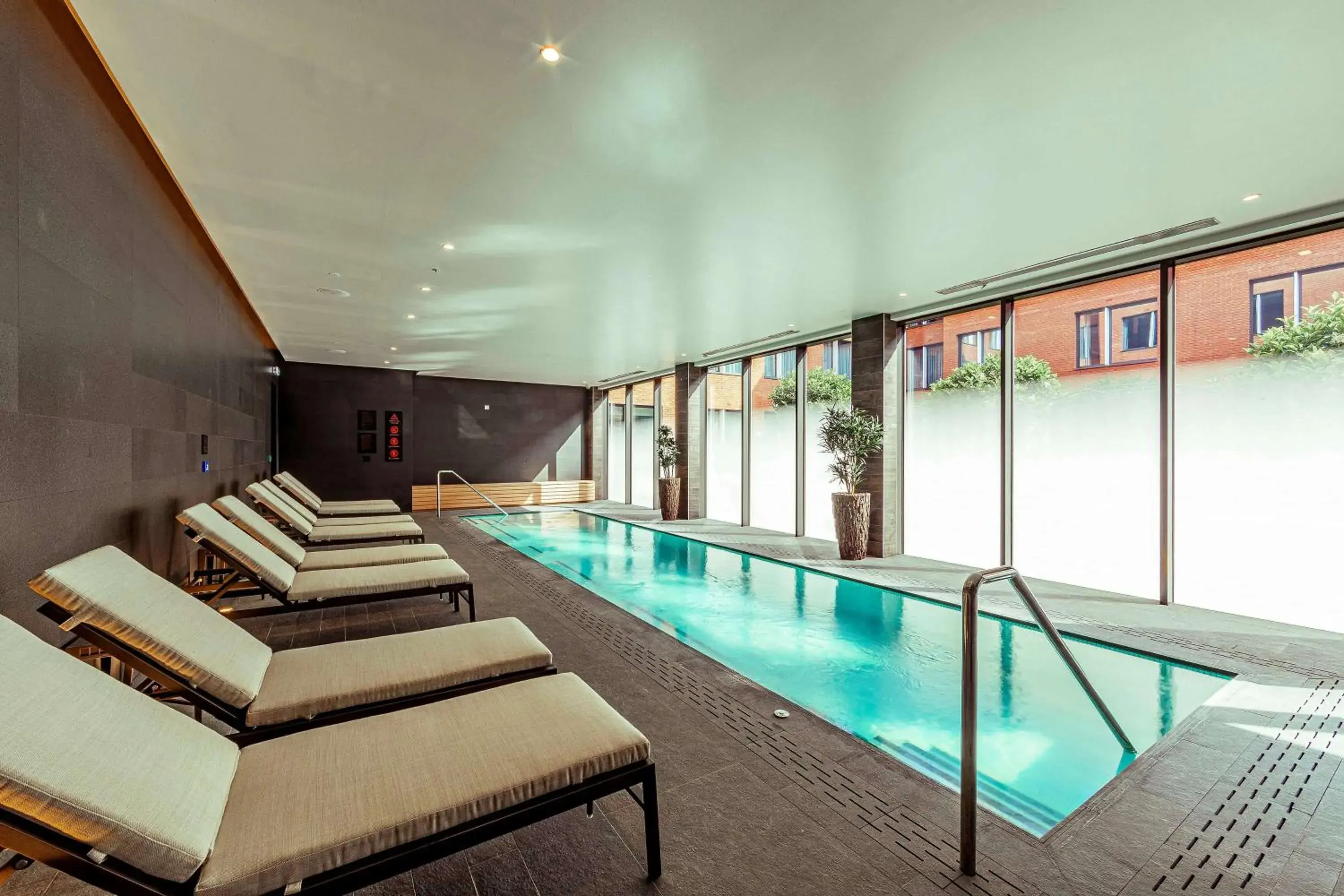 Swimming pool in The Fellows House Cambridge, Curio Collection By Hilton Swimming pool in The Fellows House Cambridge, Curio Collection By Hilton