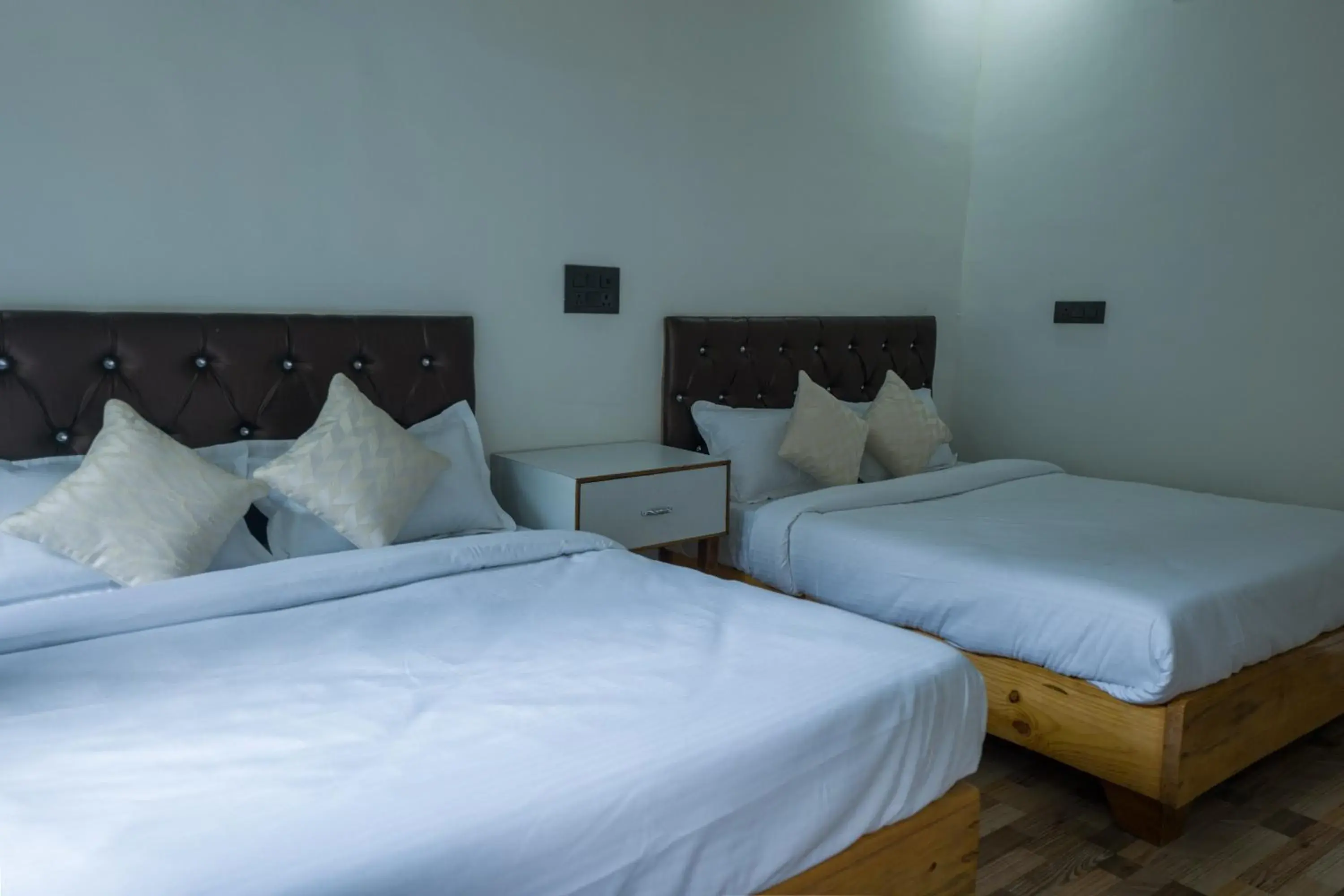 Bed in H7Stay Luxury Cottages And Camps, Rishikesh Bed in H7Stay Luxury Cottages And Camps, Rishikesh