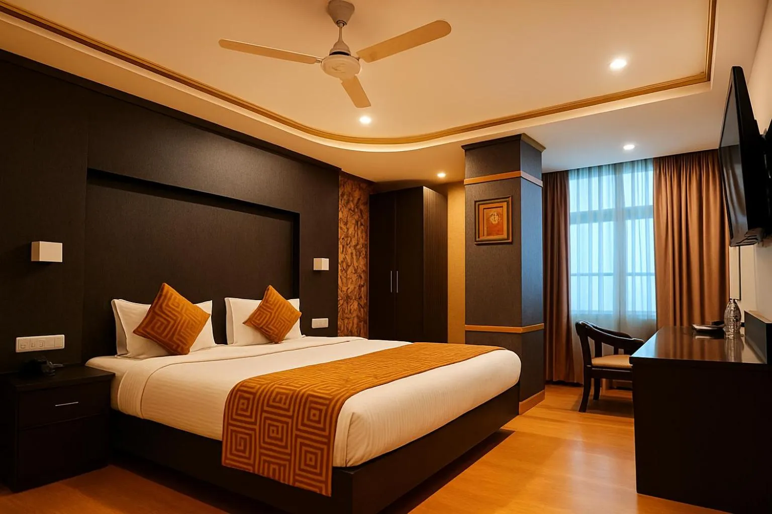 Bed in Crown Plaza Residency