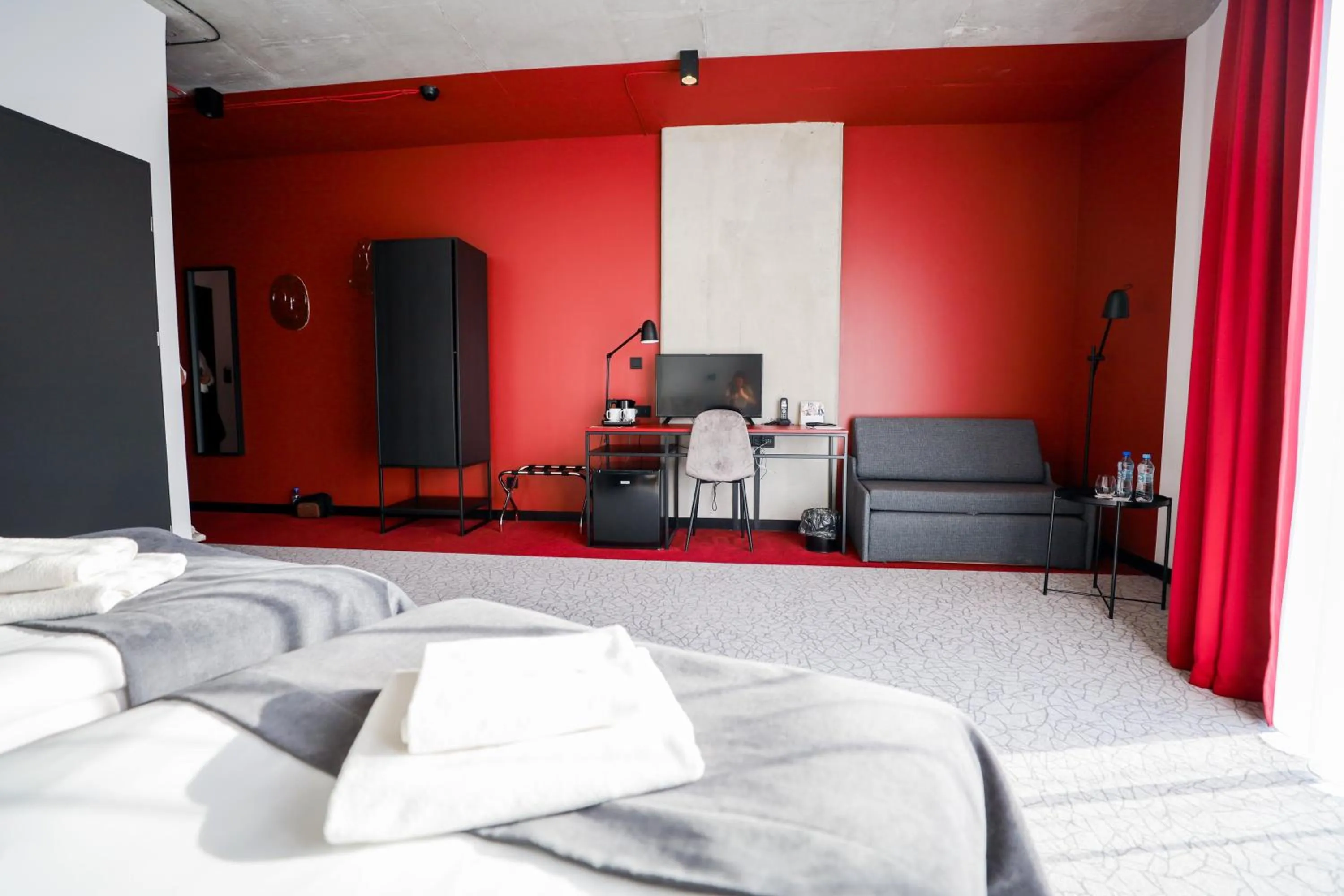 TV and multimedia, Bed in Arche Hotel Piła