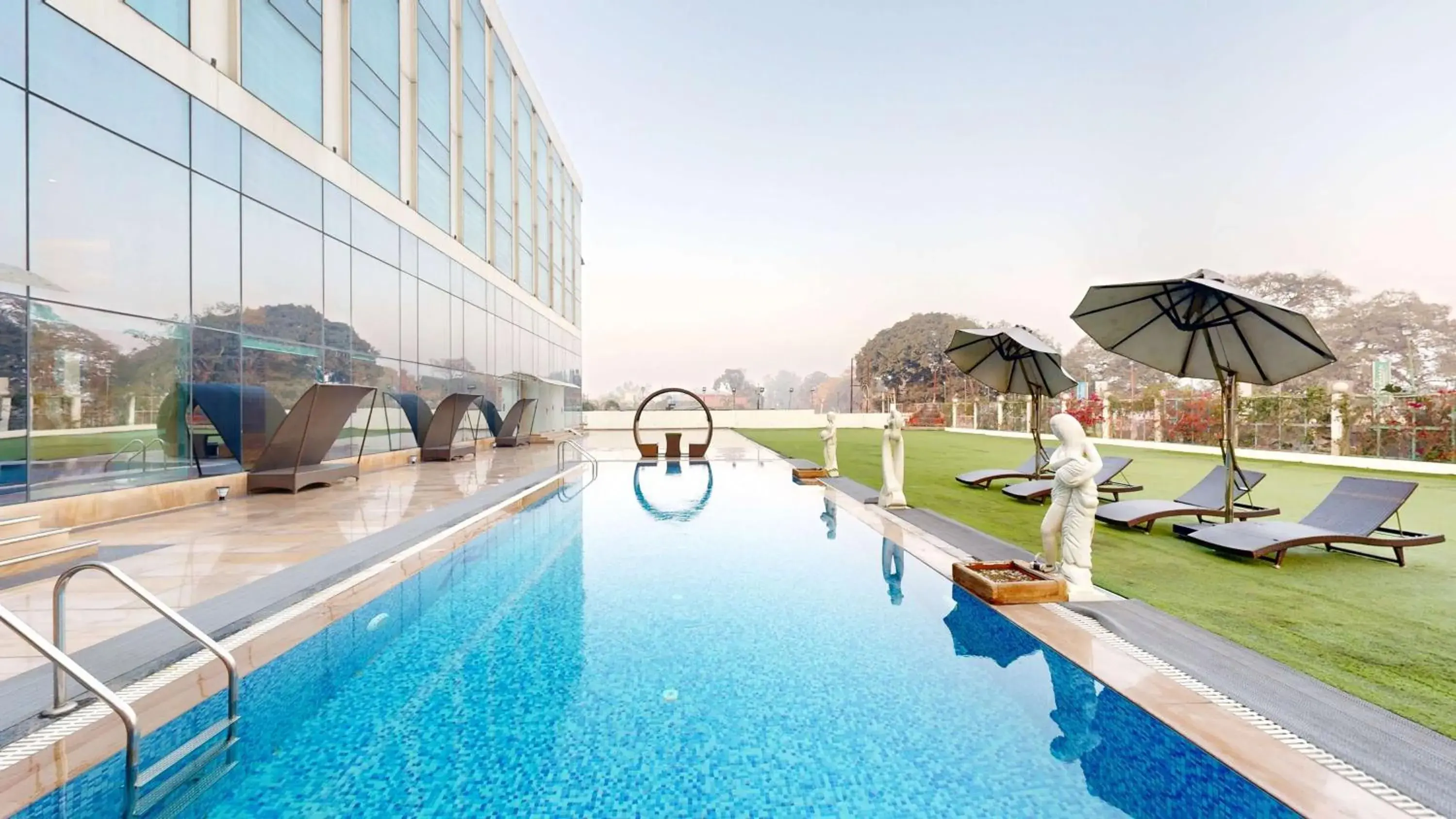 Pool view in Radisson Hotel Bareilly Airport Pool view in Radisson Hotel Bareilly Airport