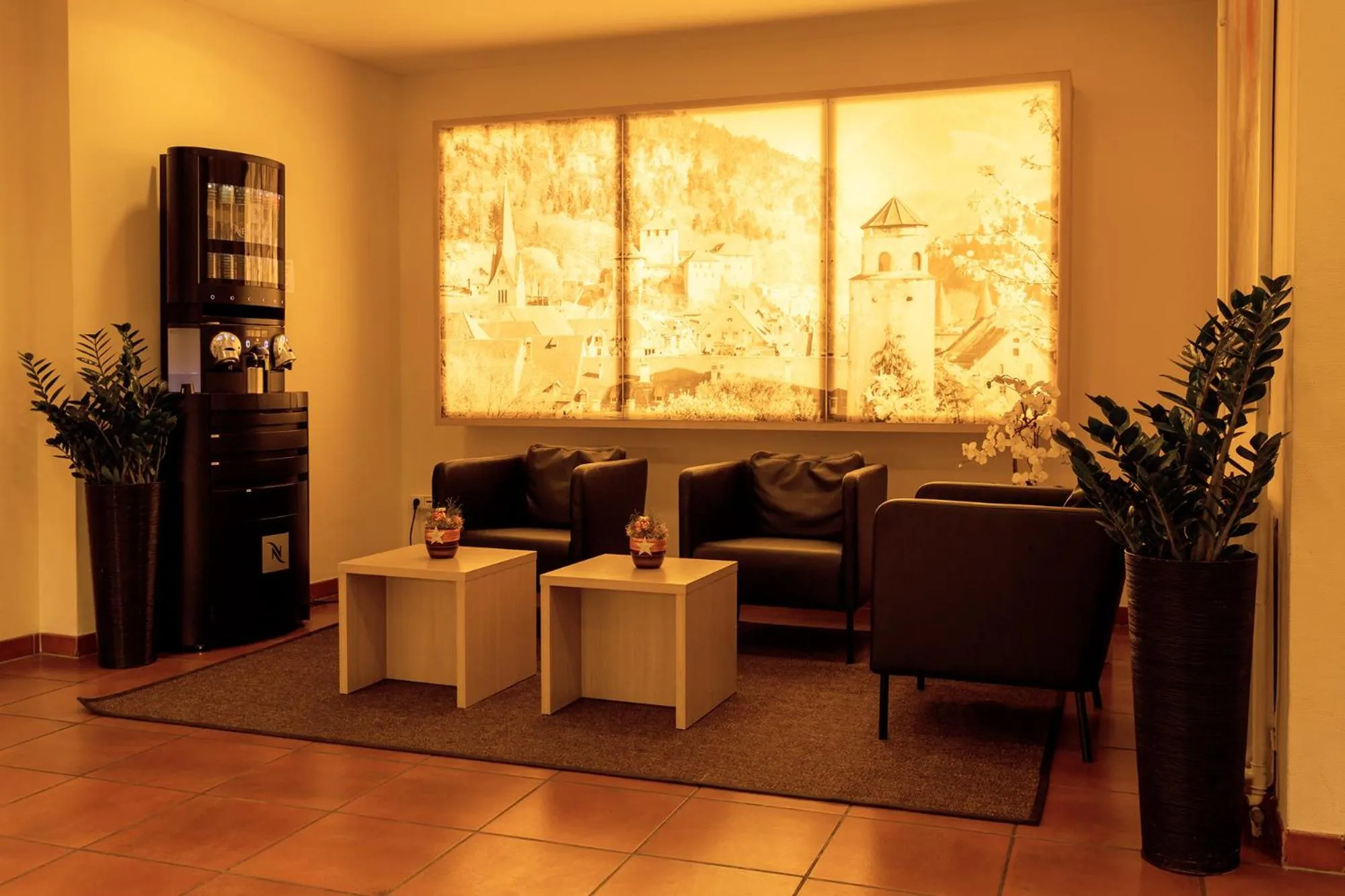 Lobby or reception in Central Hotel Löwen