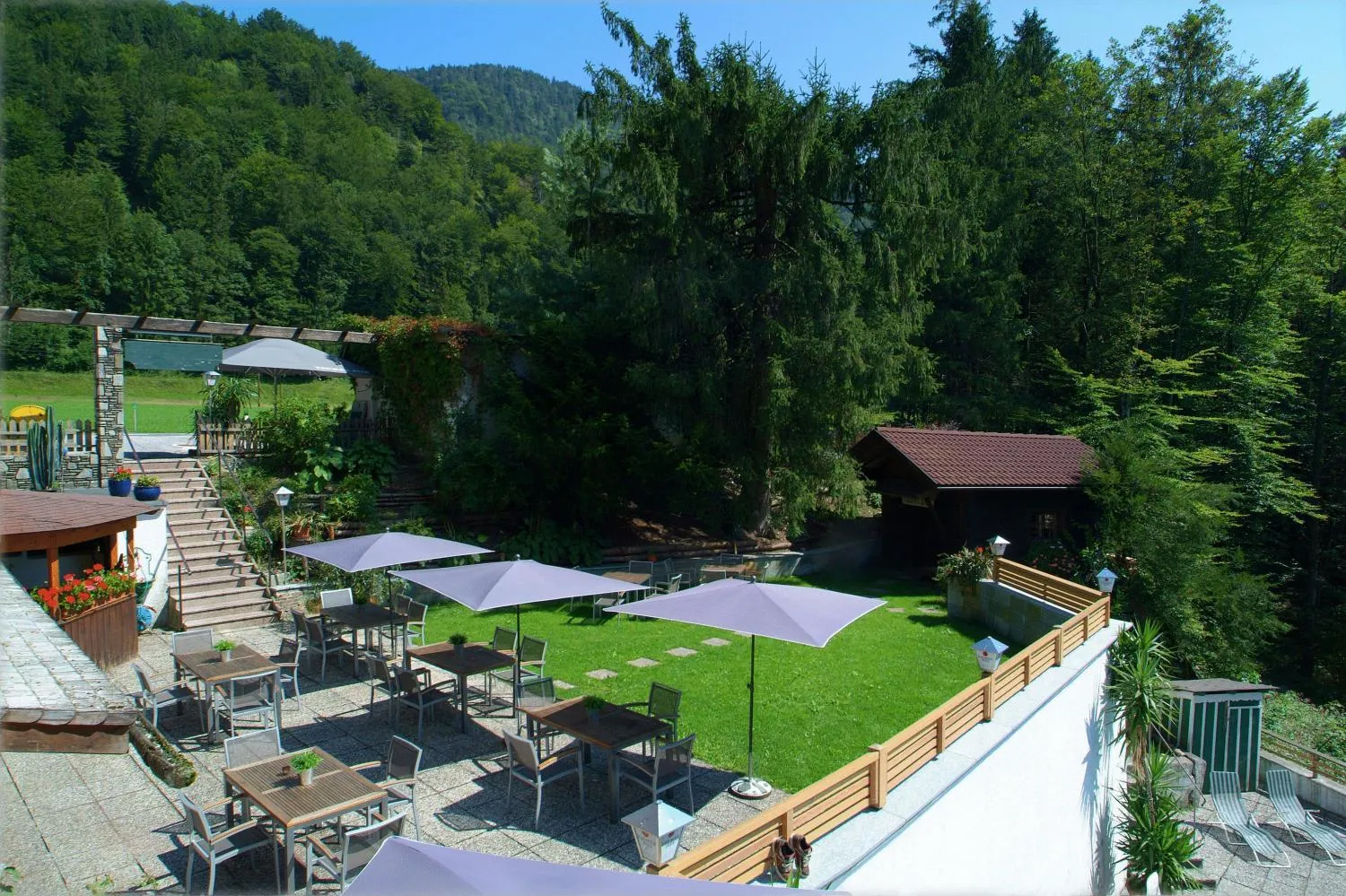 Garden in Hotel Obermayr