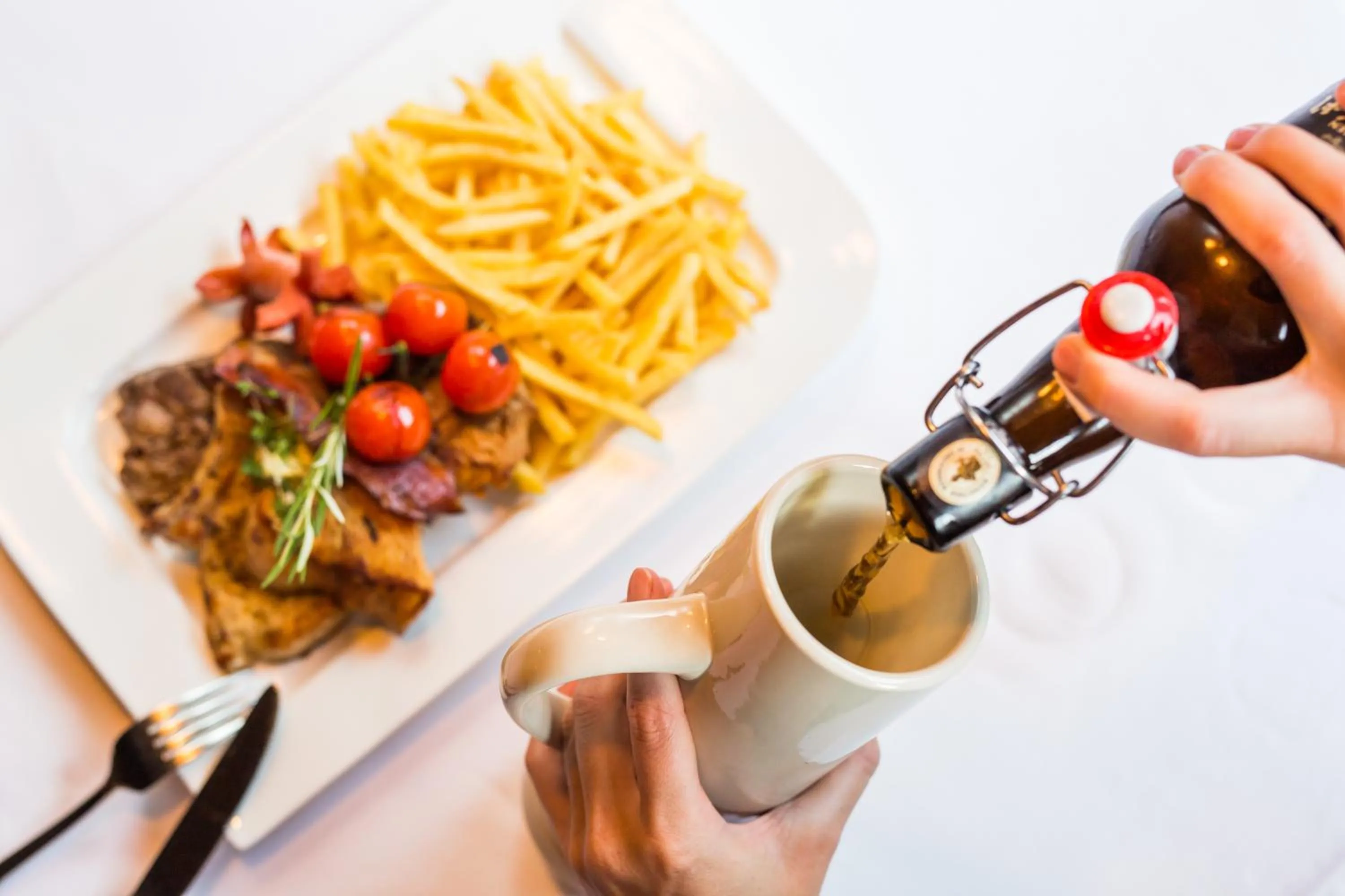 Food and drinks in Hotel Obermayr