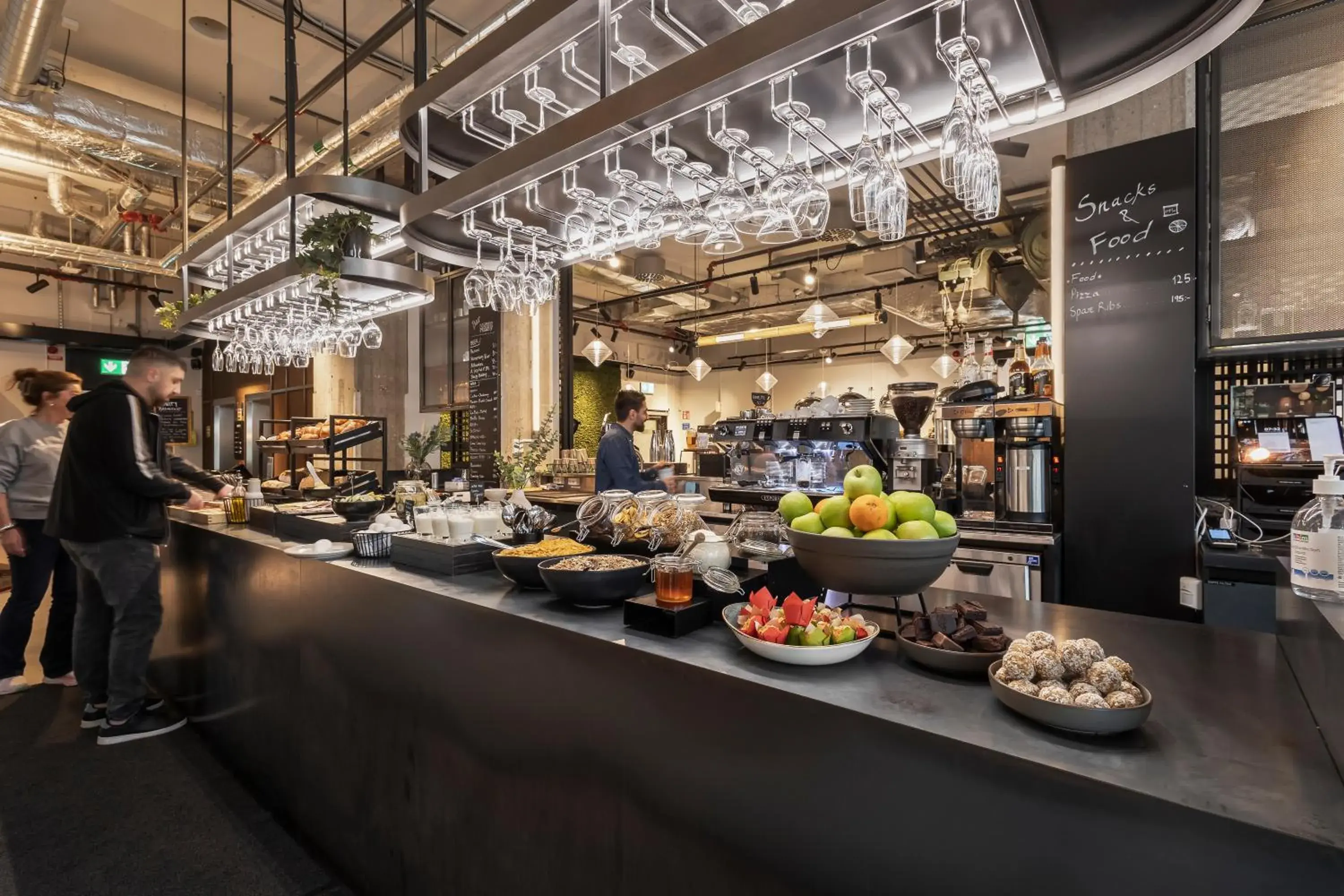 Buffet breakfast in Unity Hammarby Sjöstad - A Studio Hotel Buffet breakfast in Unity Hammarby Sjöstad - A Studio Hotel