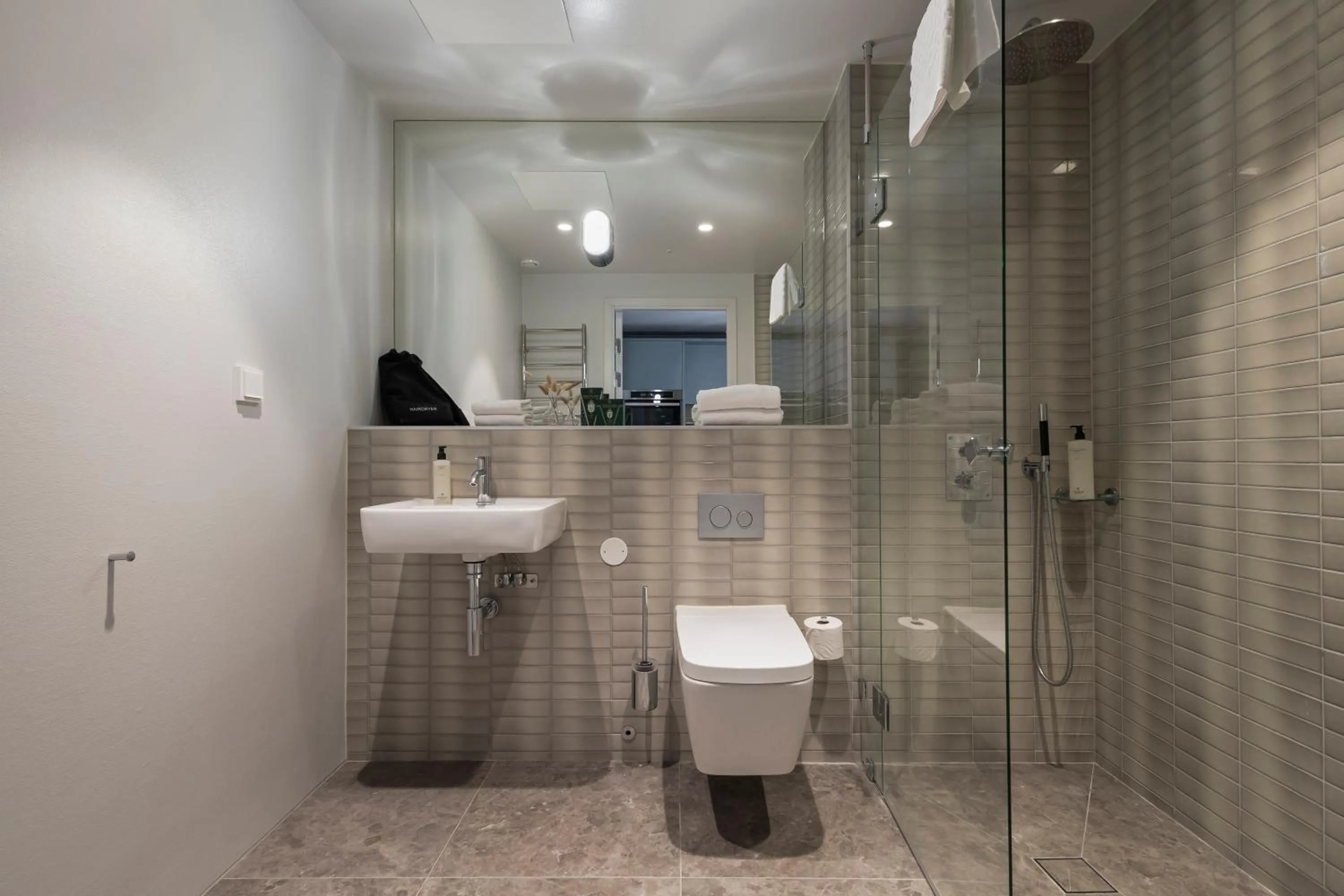 Shower in Unity Hammarby Sjöstad - A Studio Hotel