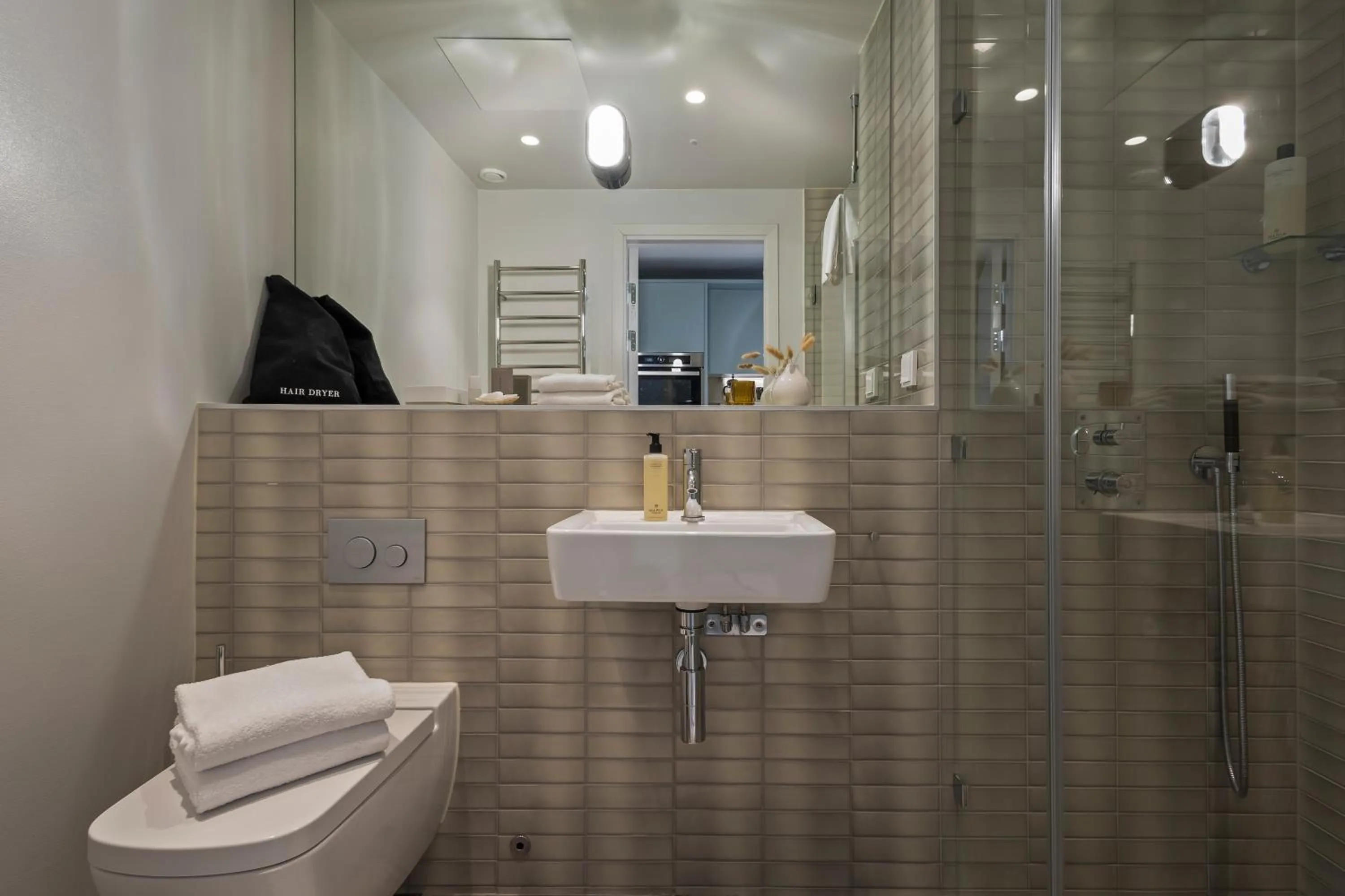 Shower in Unity Hammarby Sjöstad - A Studio Hotel