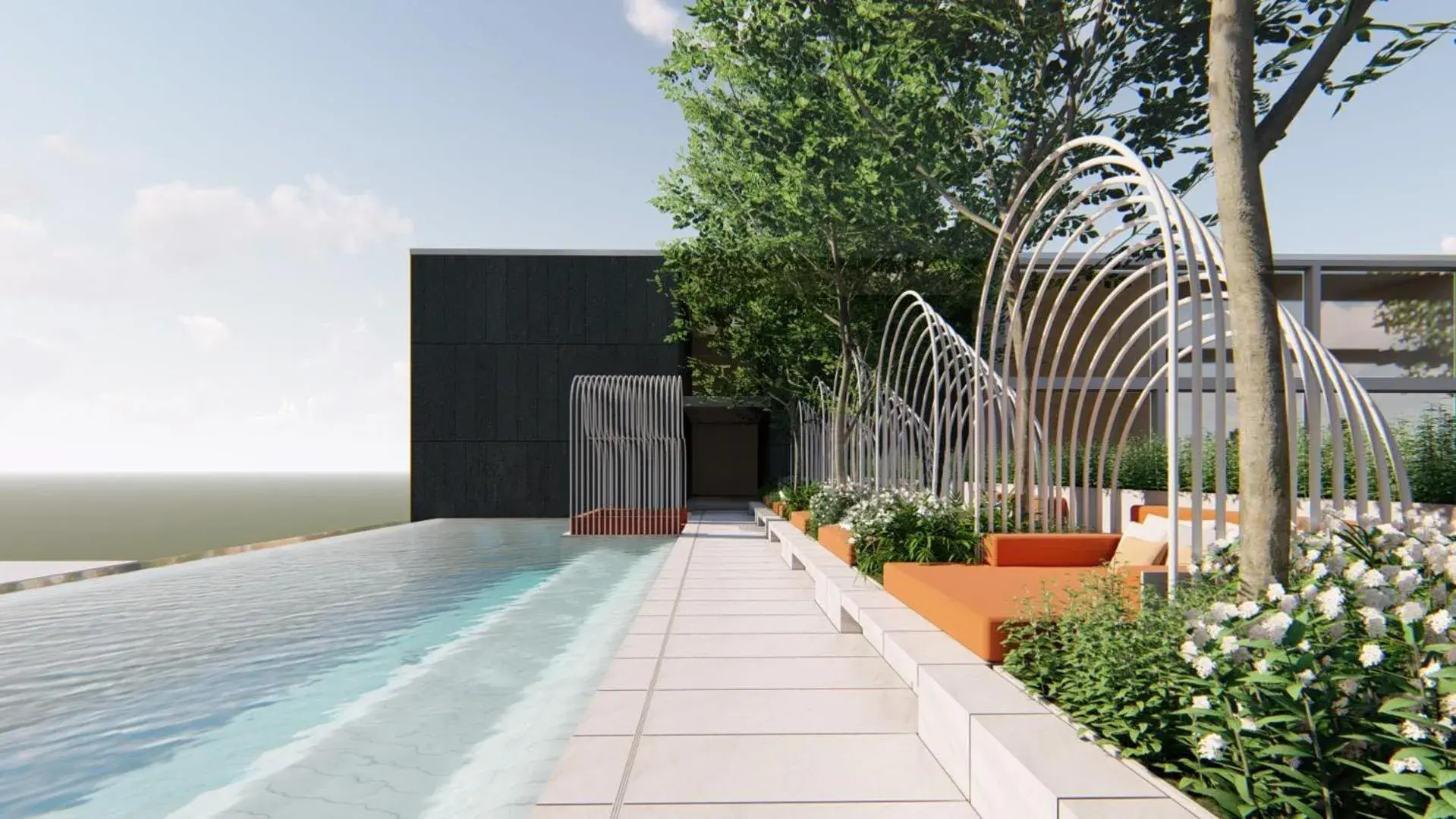 Swimming pool in dusitD2 Hua Hin Swimming pool in dusitD2 Hua Hin