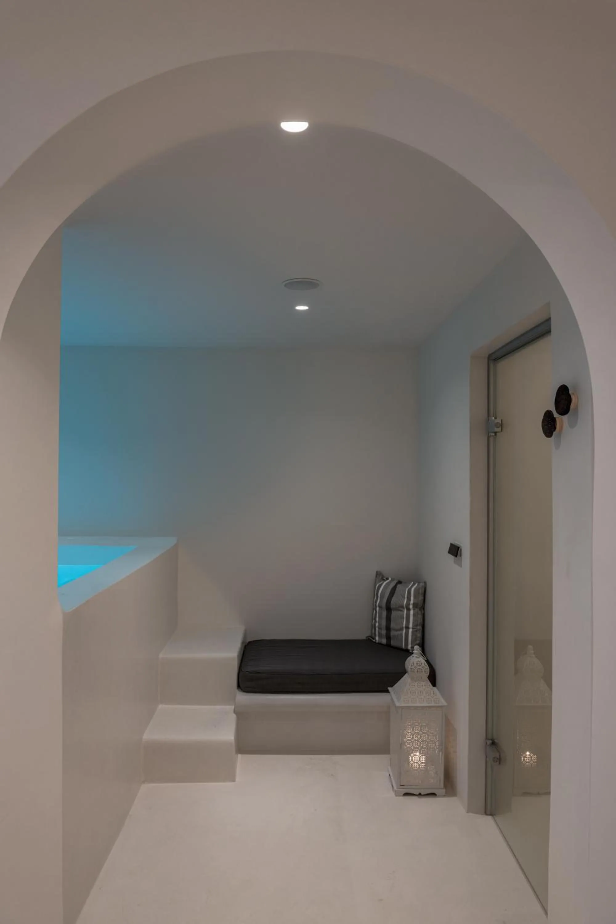 Bed in Akra Suites & Spa